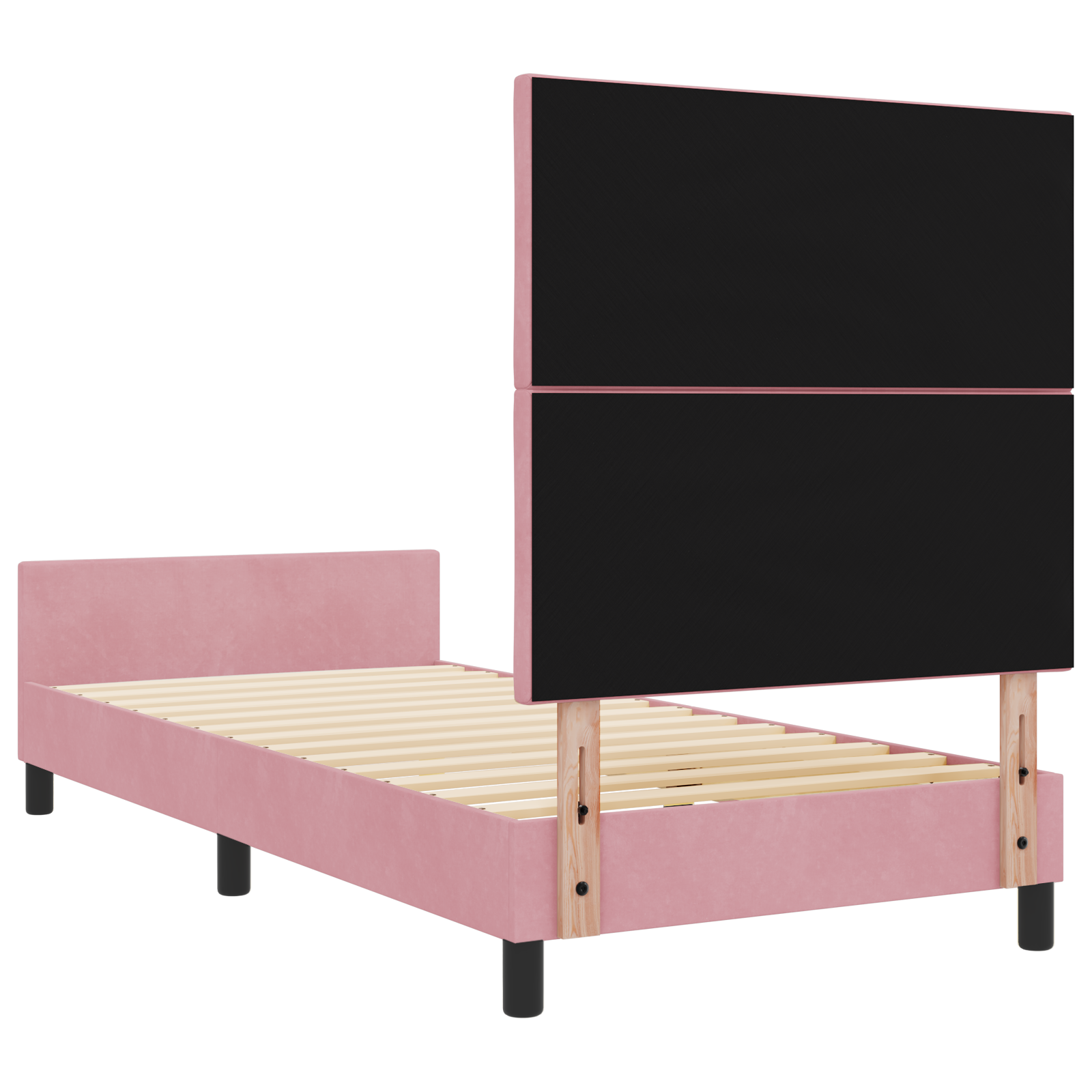 Lovos Rėmas Rožinis 90x200 cm Aksomas - Image 10