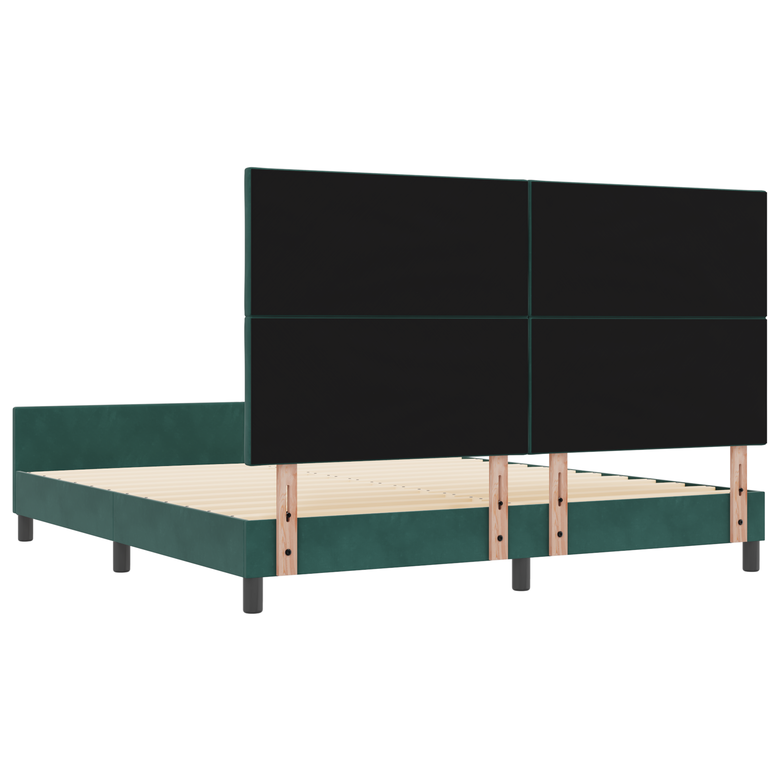 Bed Frame Dark Green 180x200 cm Velvet - Image 10