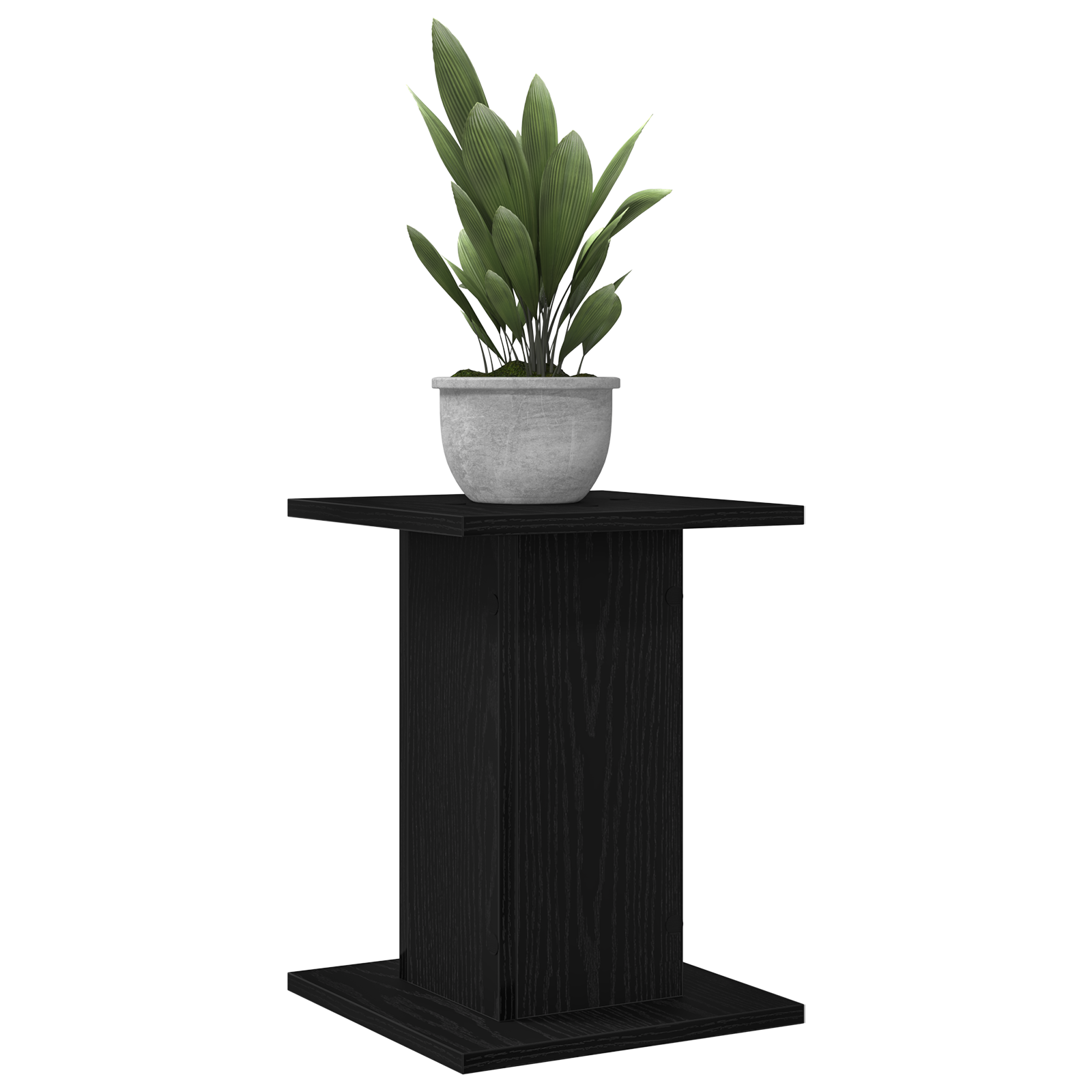 Pflanzenständer 2 Stk. Schwarz Eiche 30x30x40 cm Holzwerkstoff - pflanzen-anzucht-staender - Your Garden Eden