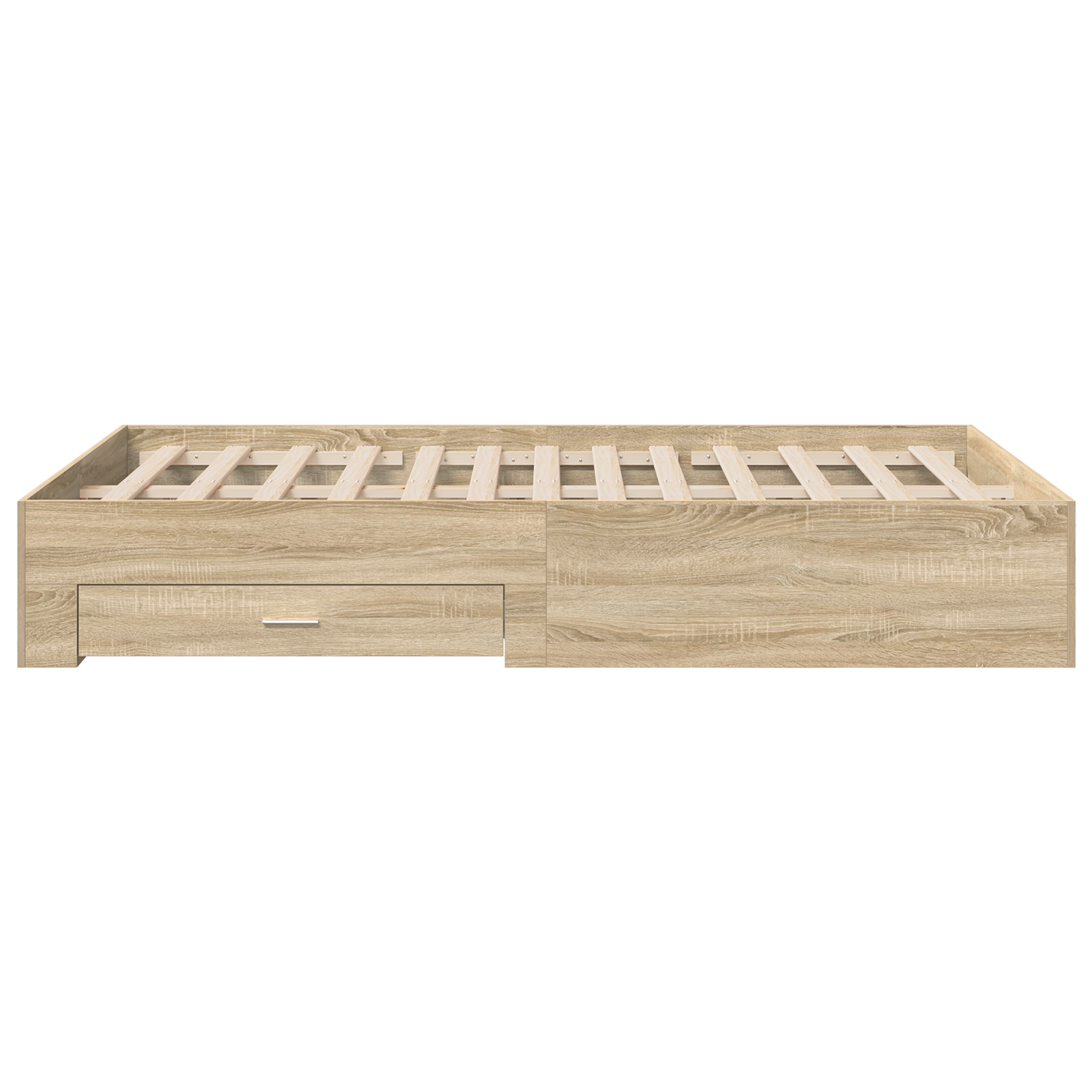Bed Frame without Mattress with Drawers Double Engineered Wood - Image 6