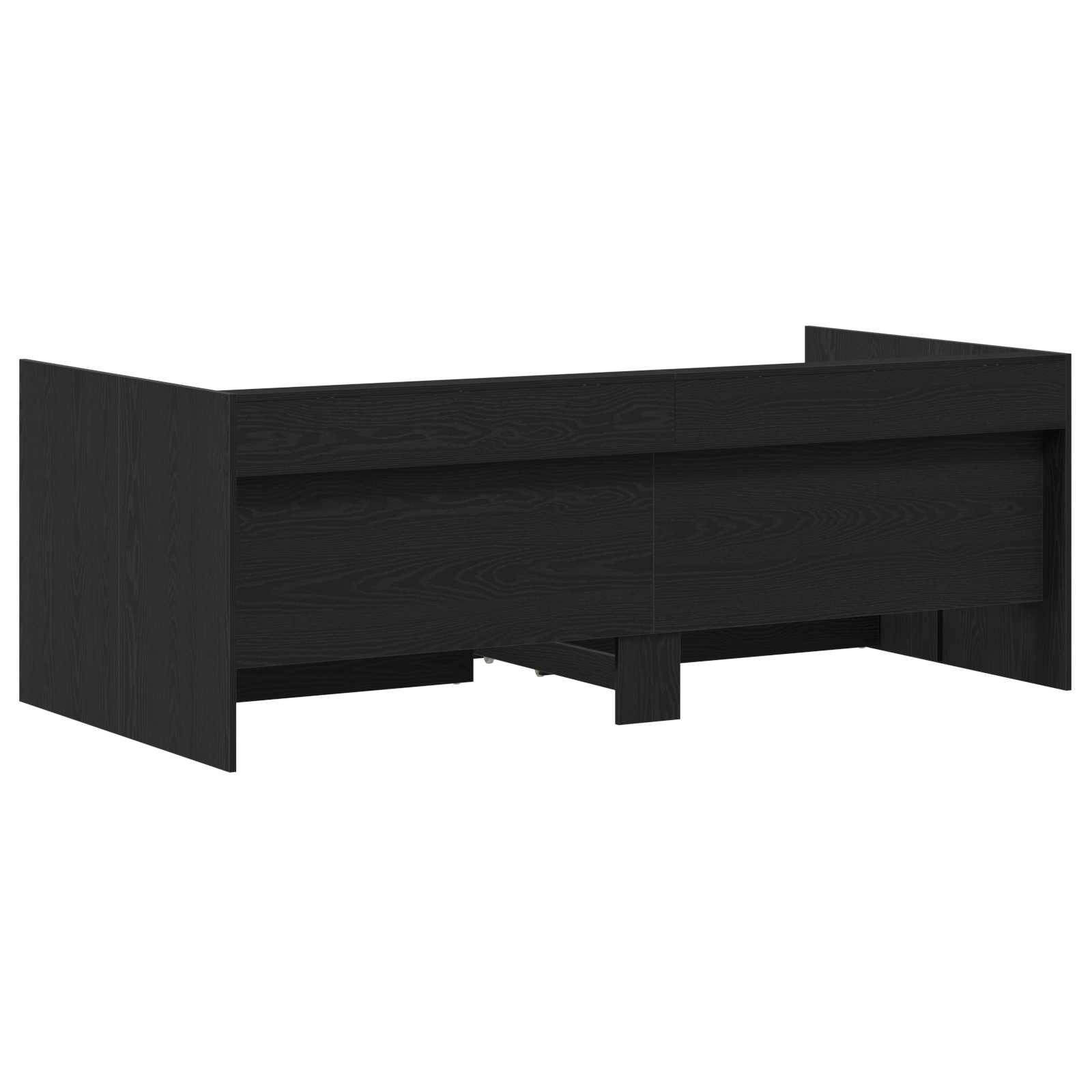 Day Bed with Drawers Concrete Grey 90x200 cm Engineered Wood - Image 9