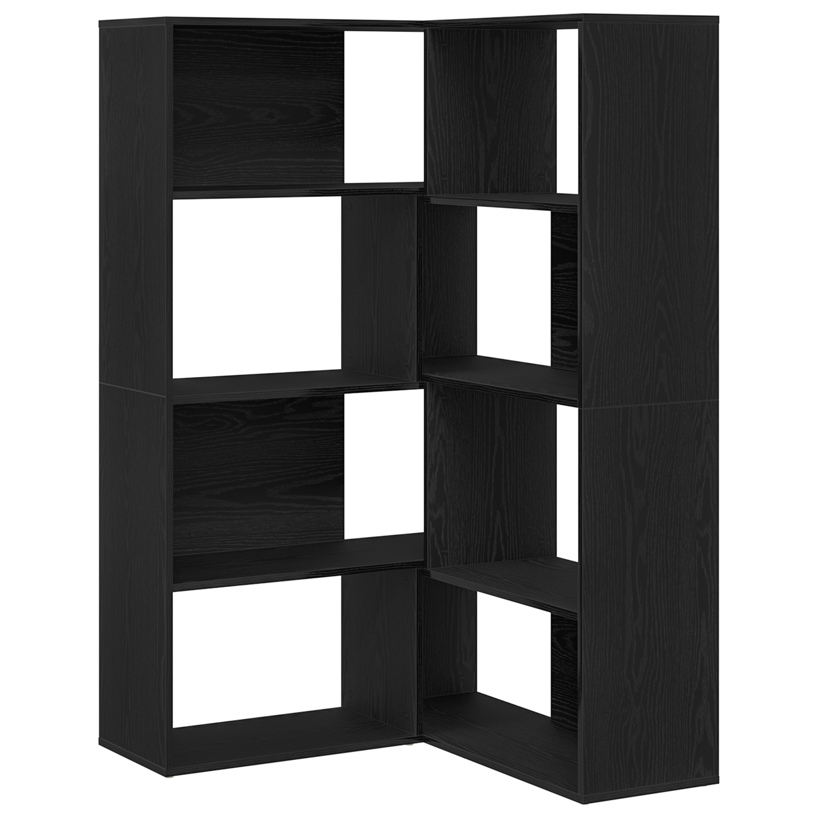Corner Cabinet Black Oak 140x30x140 cm Engineered Wood - Image 2