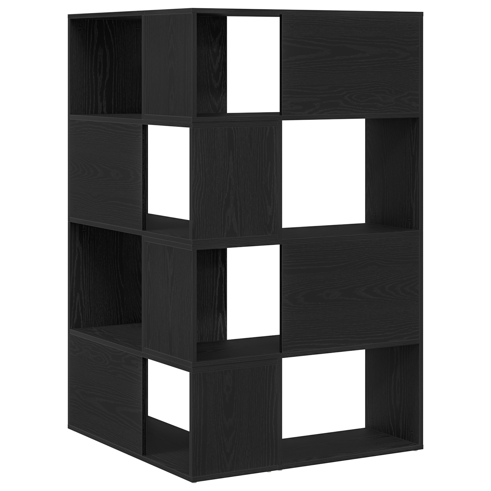 Corner Cabinet Black Oak 140x30x140 cm Engineered Wood - Image 6