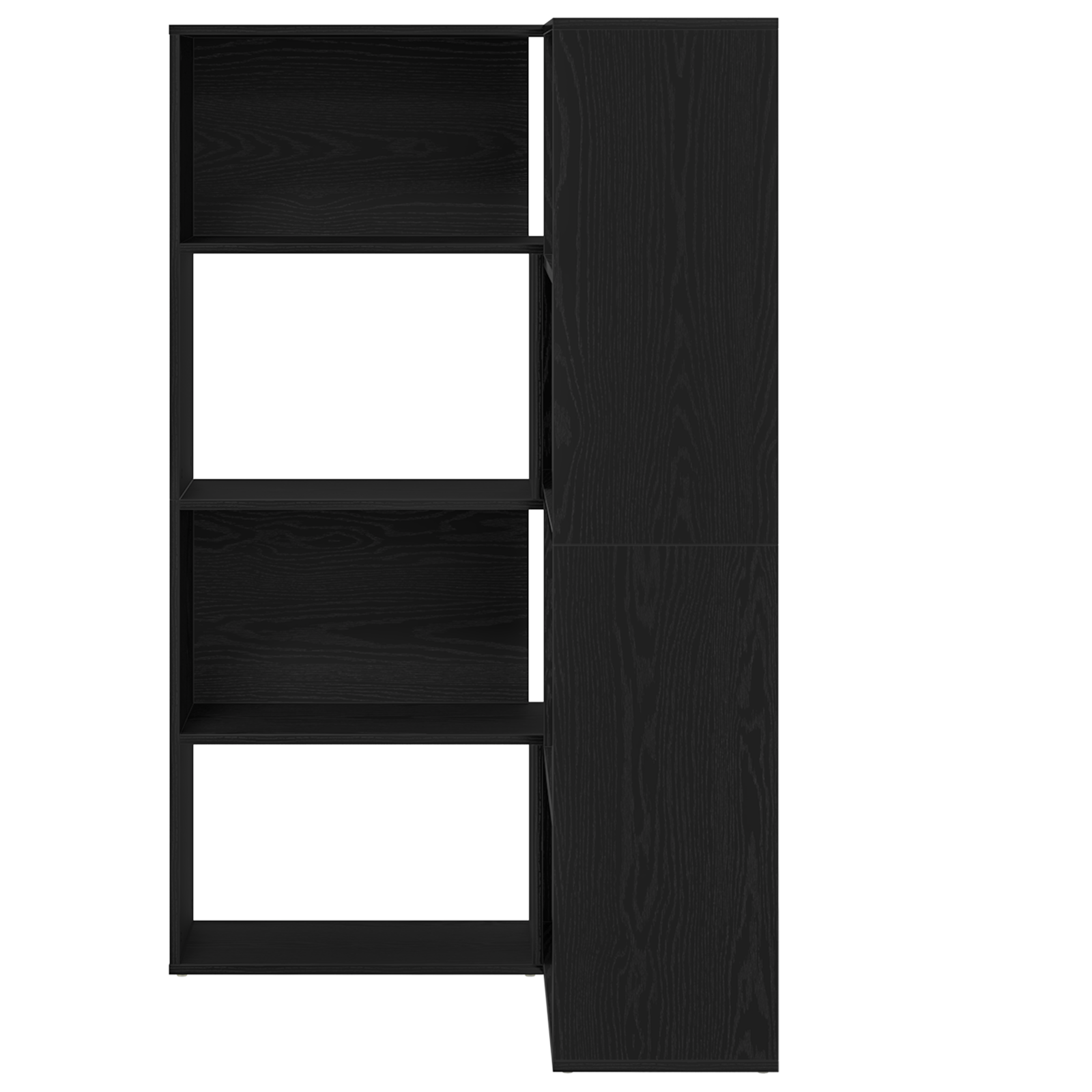 Corner Cabinet Black Oak 140x30x140 cm Engineered Wood - Image 4