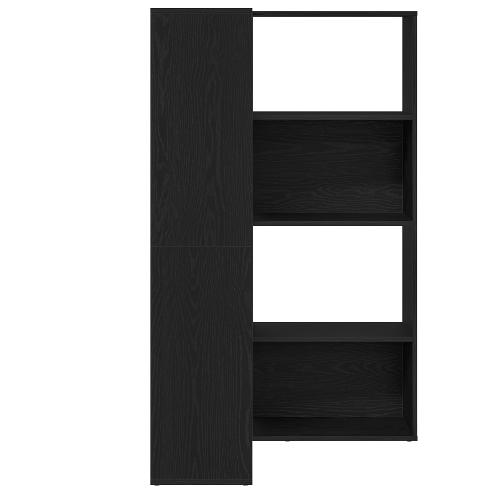 Corner Cabinet Black Oak 140x30x140 cm Engineered Wood - Image 5
