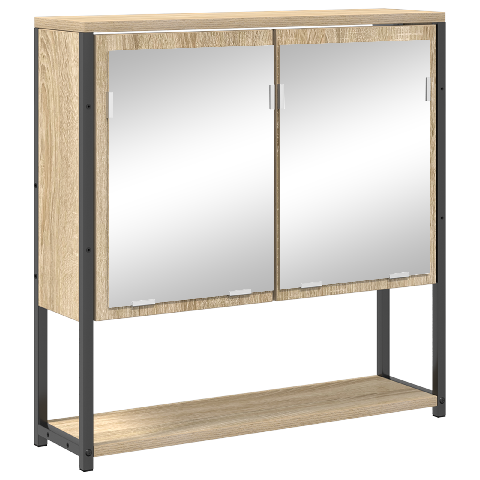 3 Piece Bathroom Furniture Set Sonoma Oak Engineered Wood - Image 5