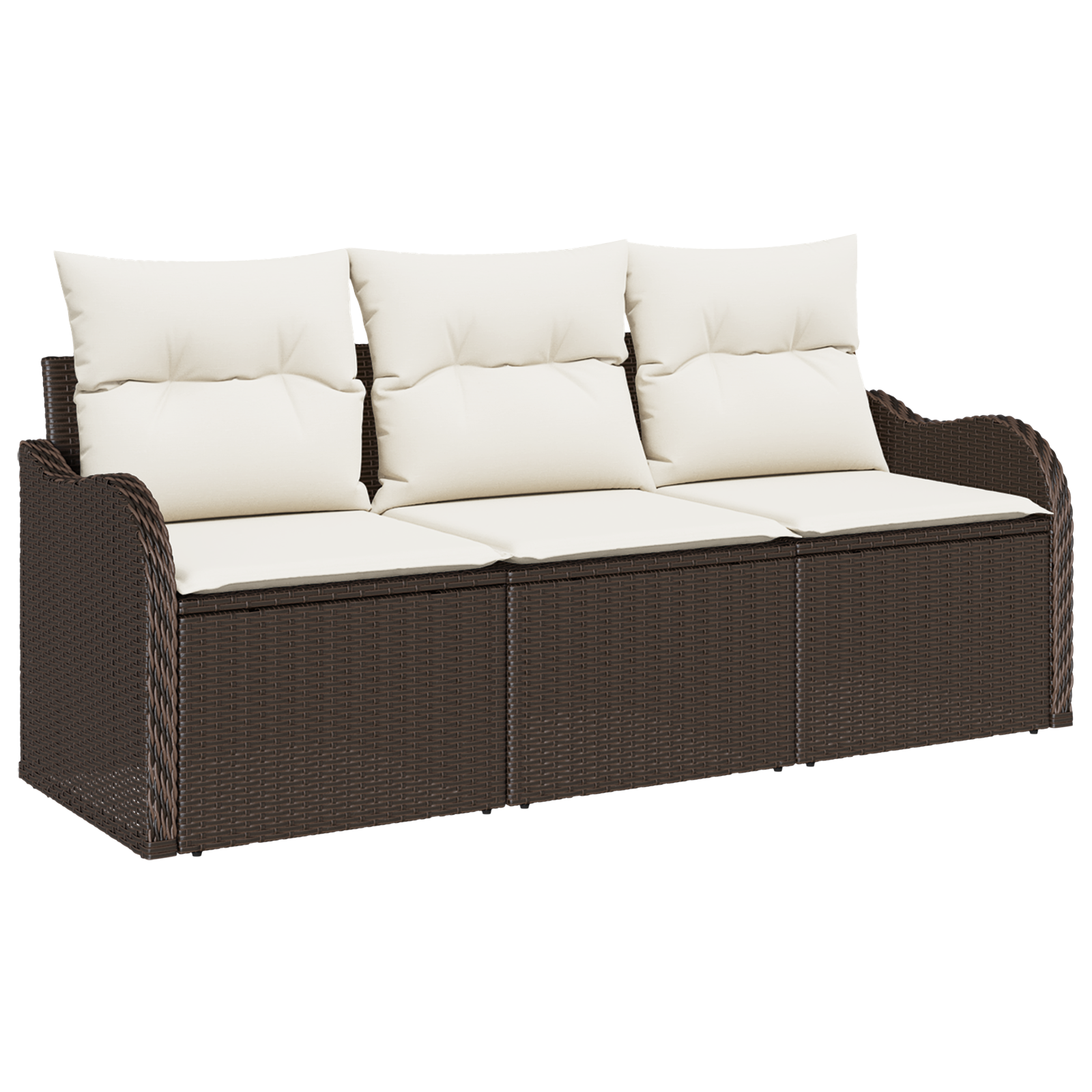Комплект Garden Sofa от  с възглавници Кафяв Полираатан - Image 2