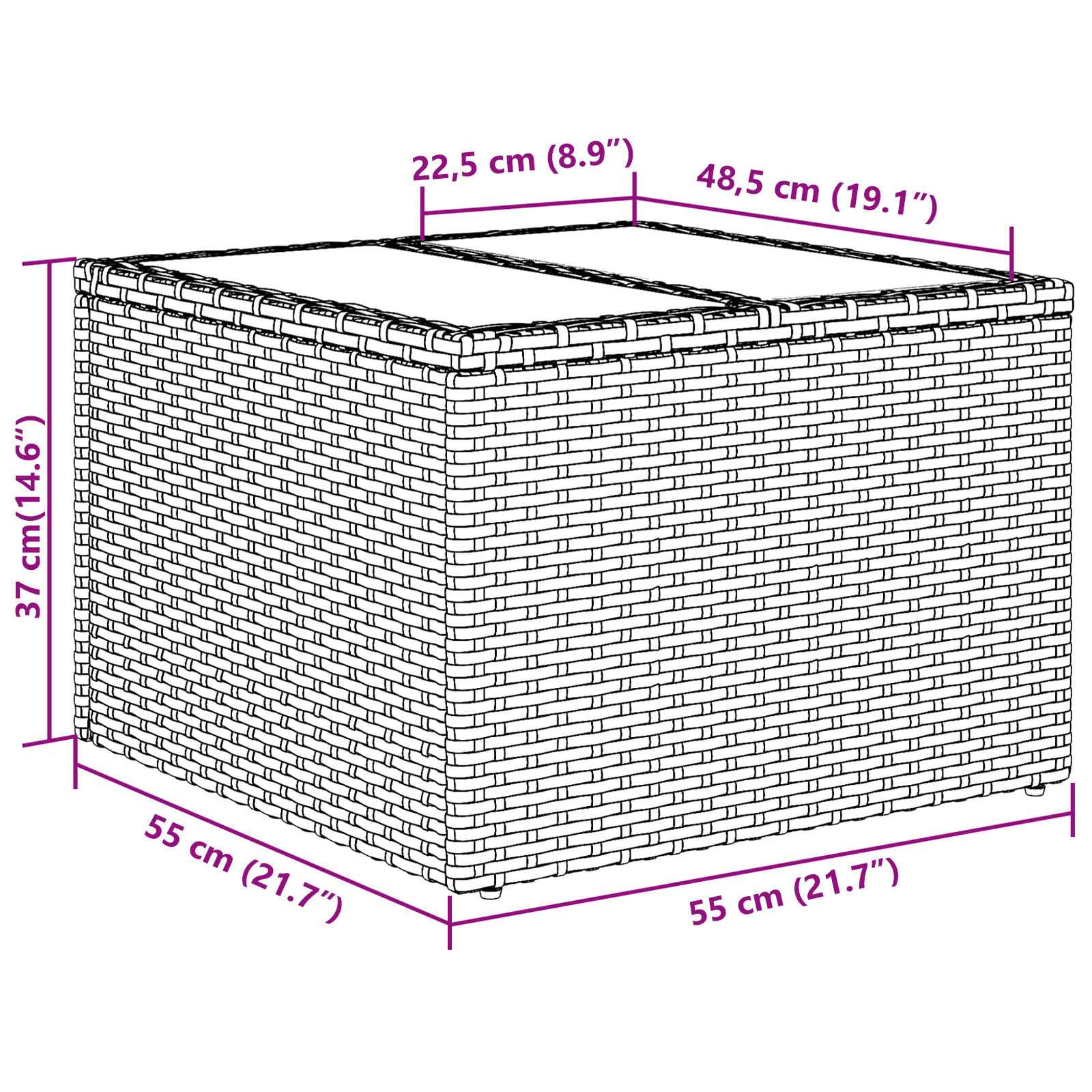 5 части градински диван комплект с възглавници сив полиратан - Image 11