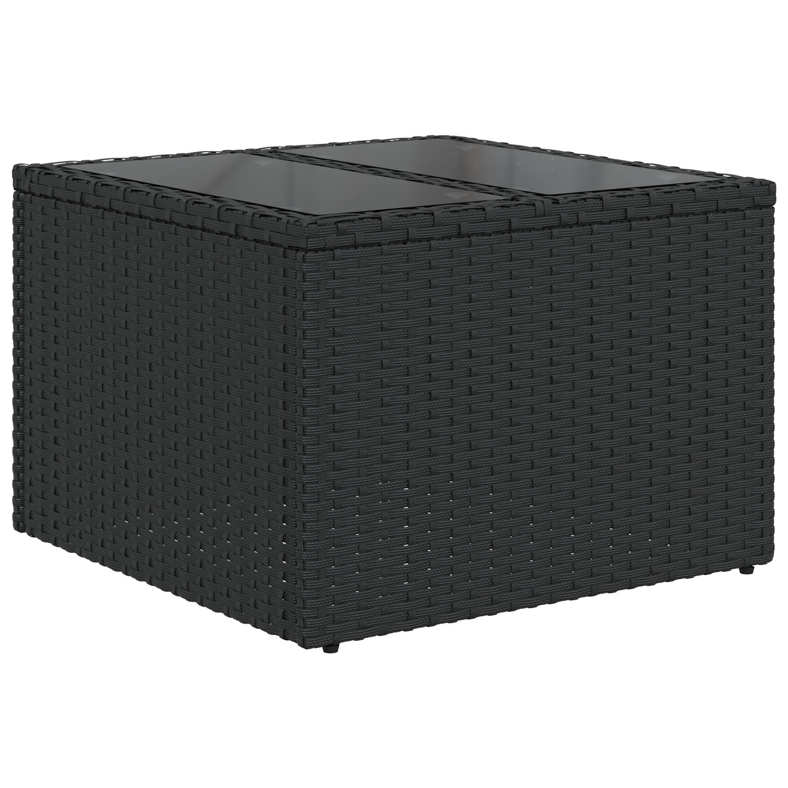 6 dalių sodo sofa rinkinys su pagalvėlėmis Juoda Poli ratanas - Image 6