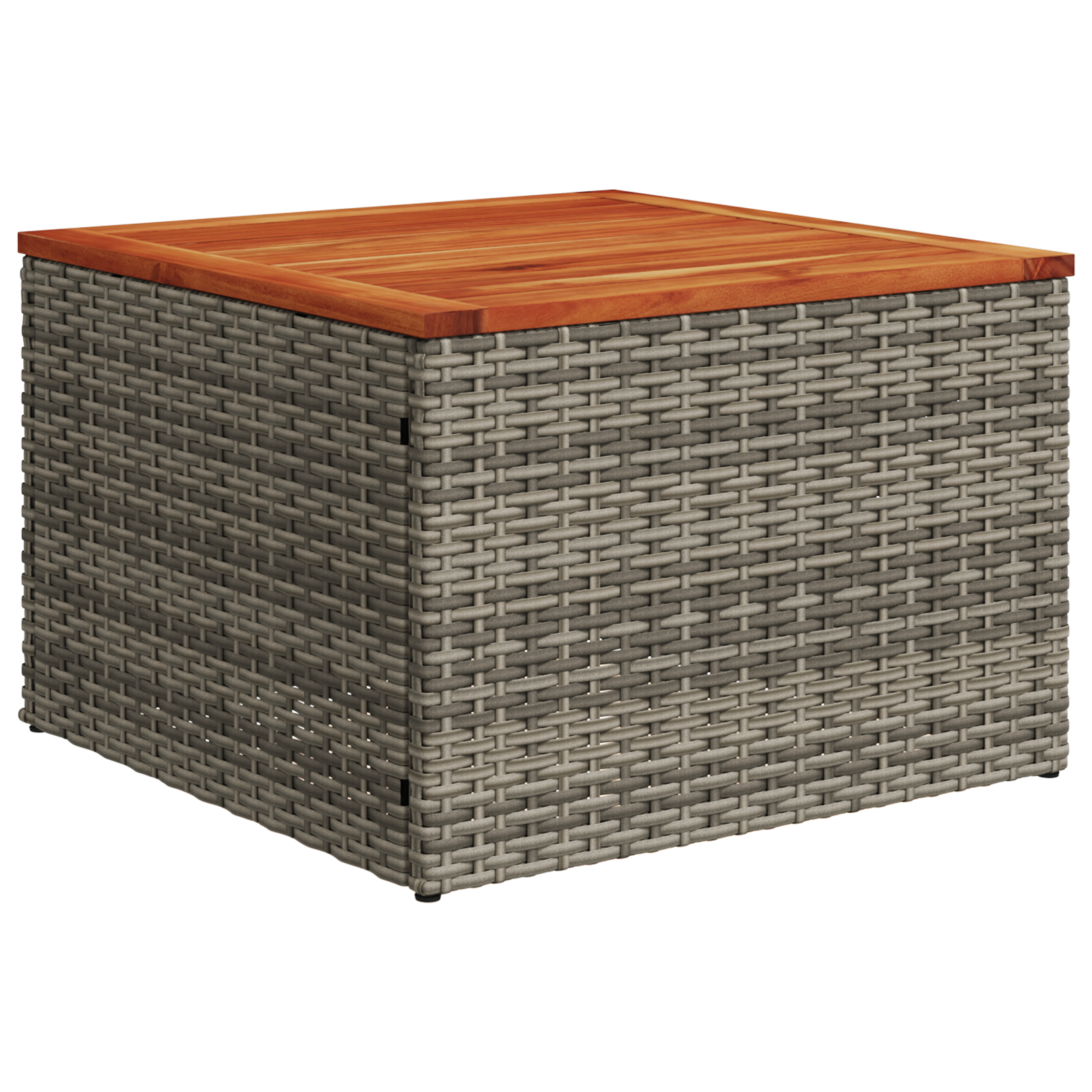 8 dalių sodo sofa rinkinys su pagalvėlėmis Pilka poli ratanas akacija - Image 5