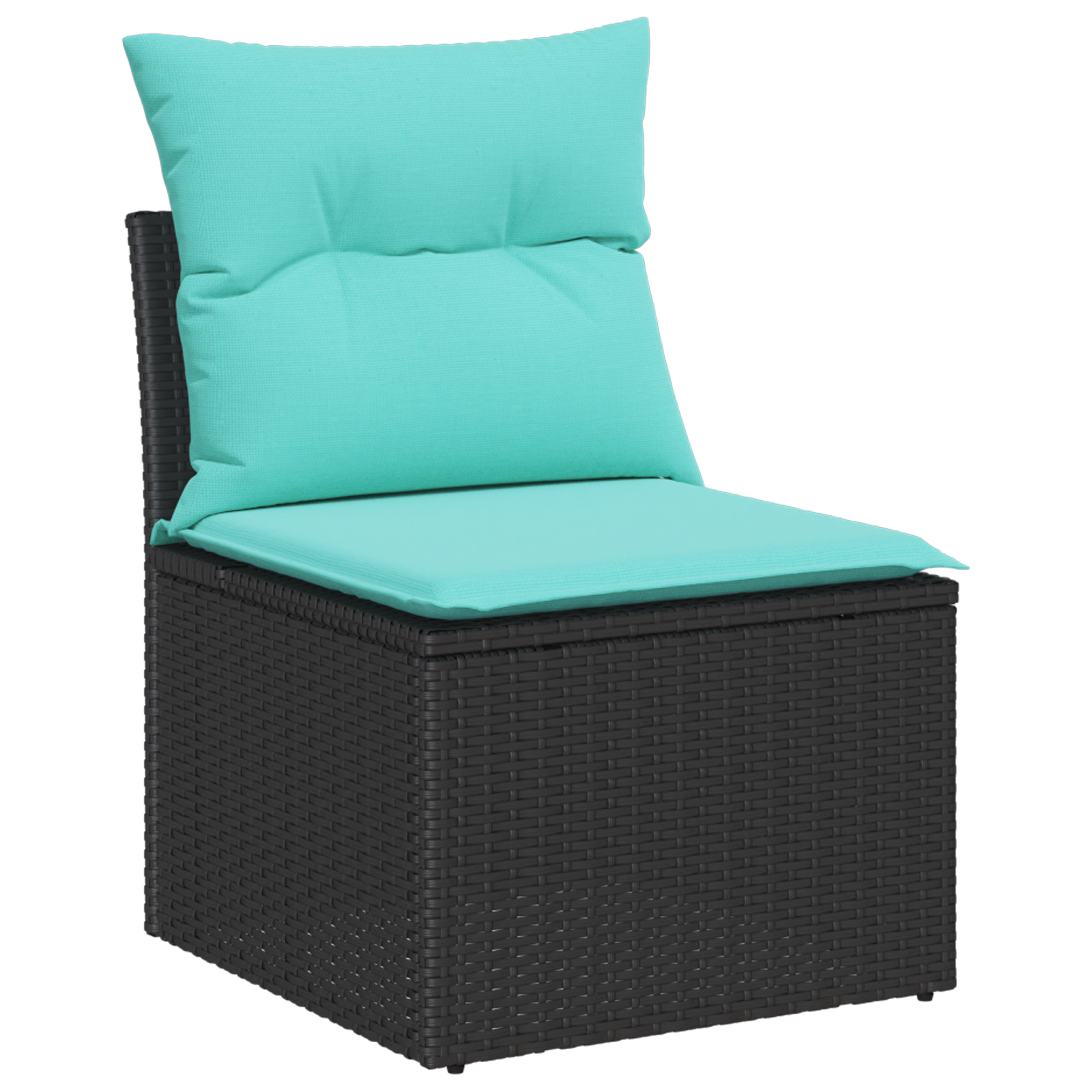 6 Piece Garden Sofa Set with Cushions Grey Poly Rattan vidaXL - Picture 8 of 39