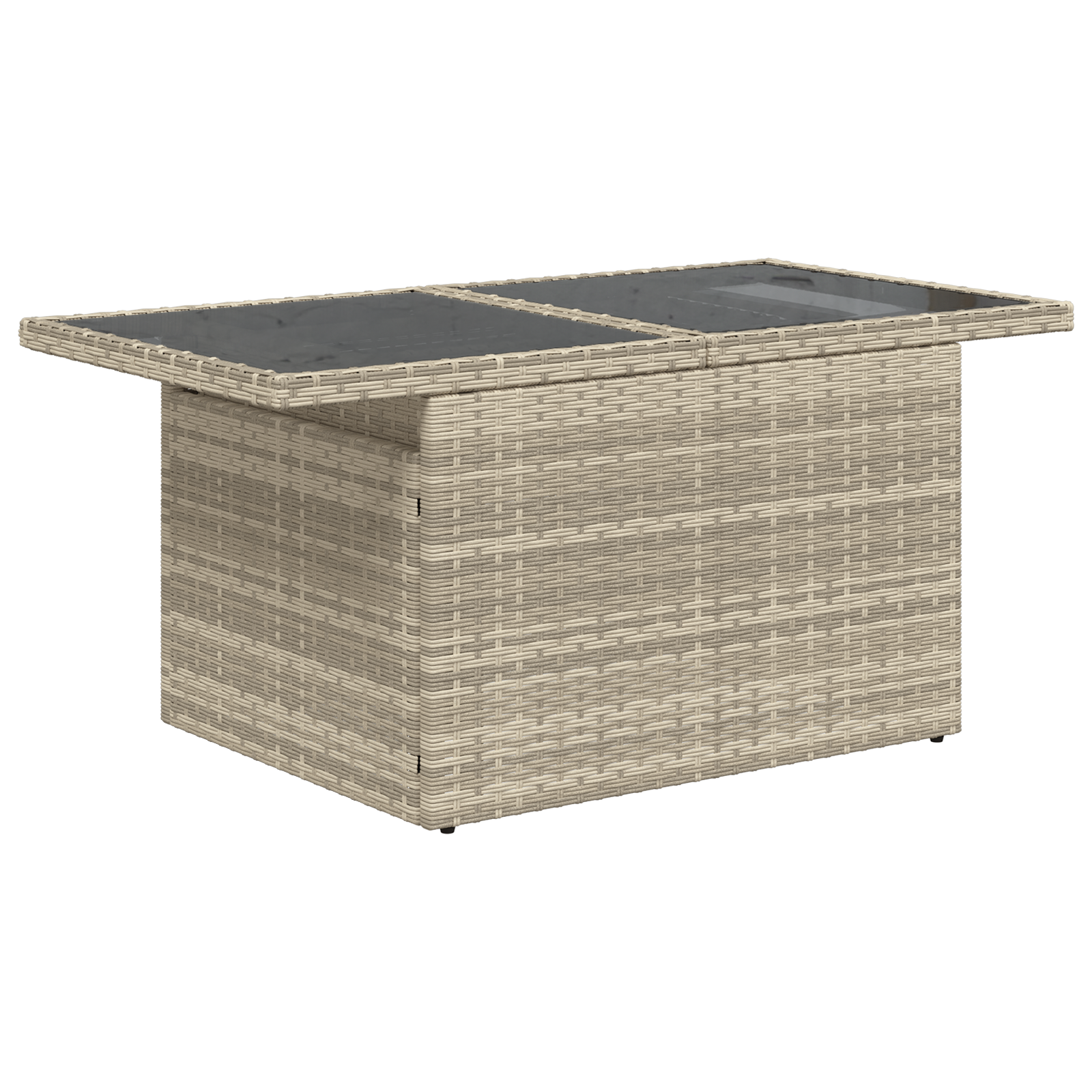 10 dalių sodininko sofa su pagalvėlėmis šviesiai pilka poli ratanas. - Image 6