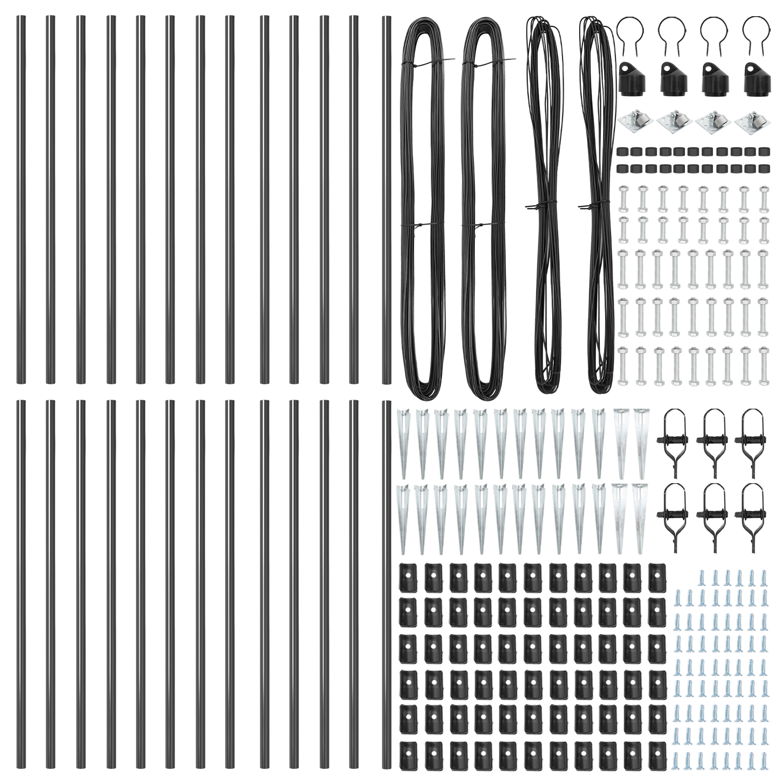 Fence Posts with Spike 26 pcs Ø32 mm 60 cm Galvanised Steel - Image 4