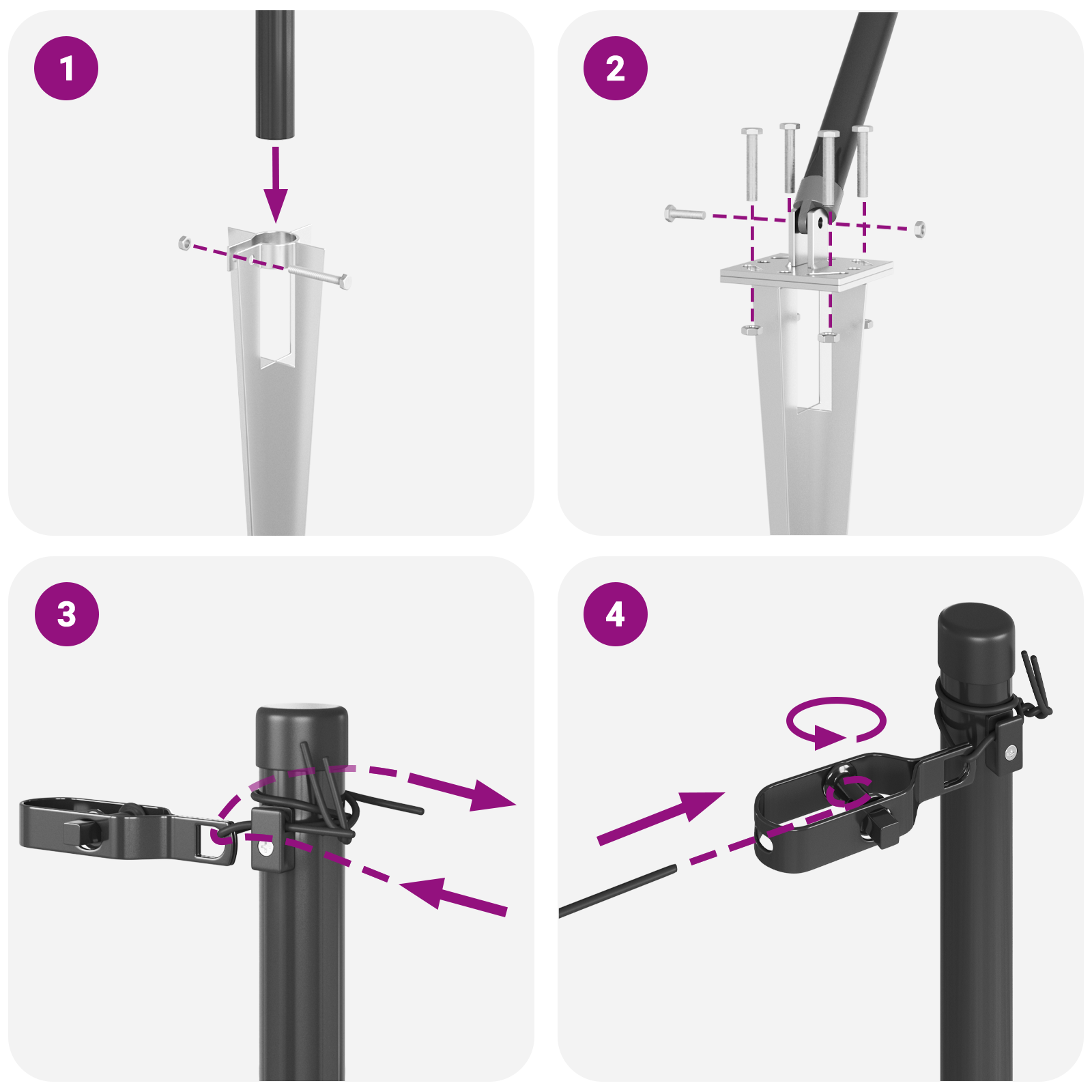 Fence Posts with Spike 52 pcs Ø32 mm 160 cm Galvanised Steel - Image 8