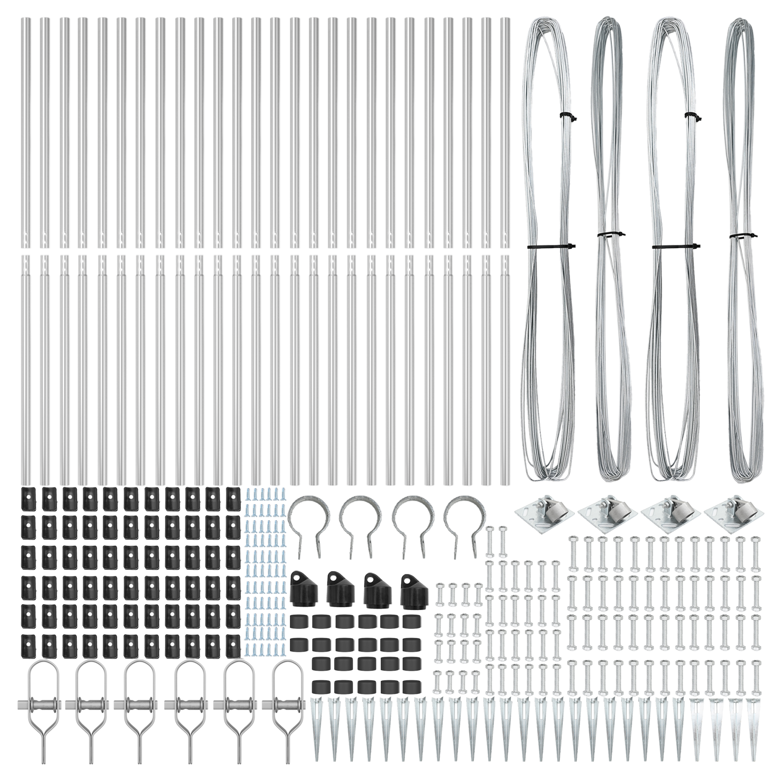 Fence Posts with Spike 26 pcs Ø32 mm 180 cm Galvanised Steel - Image 4
