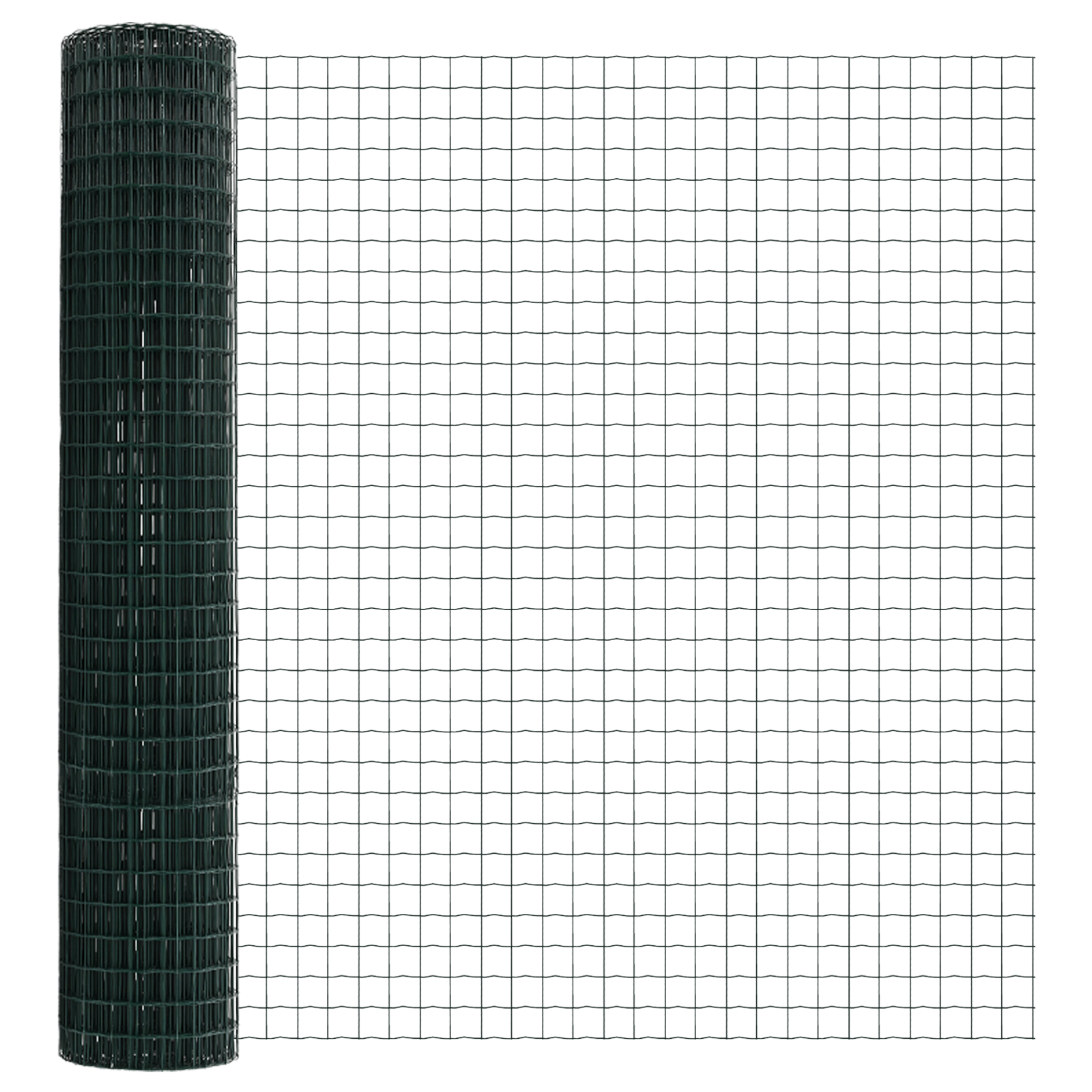Euro Fence with 7 Posts 1.6x10 m Galvanised Steel Green - Image 6