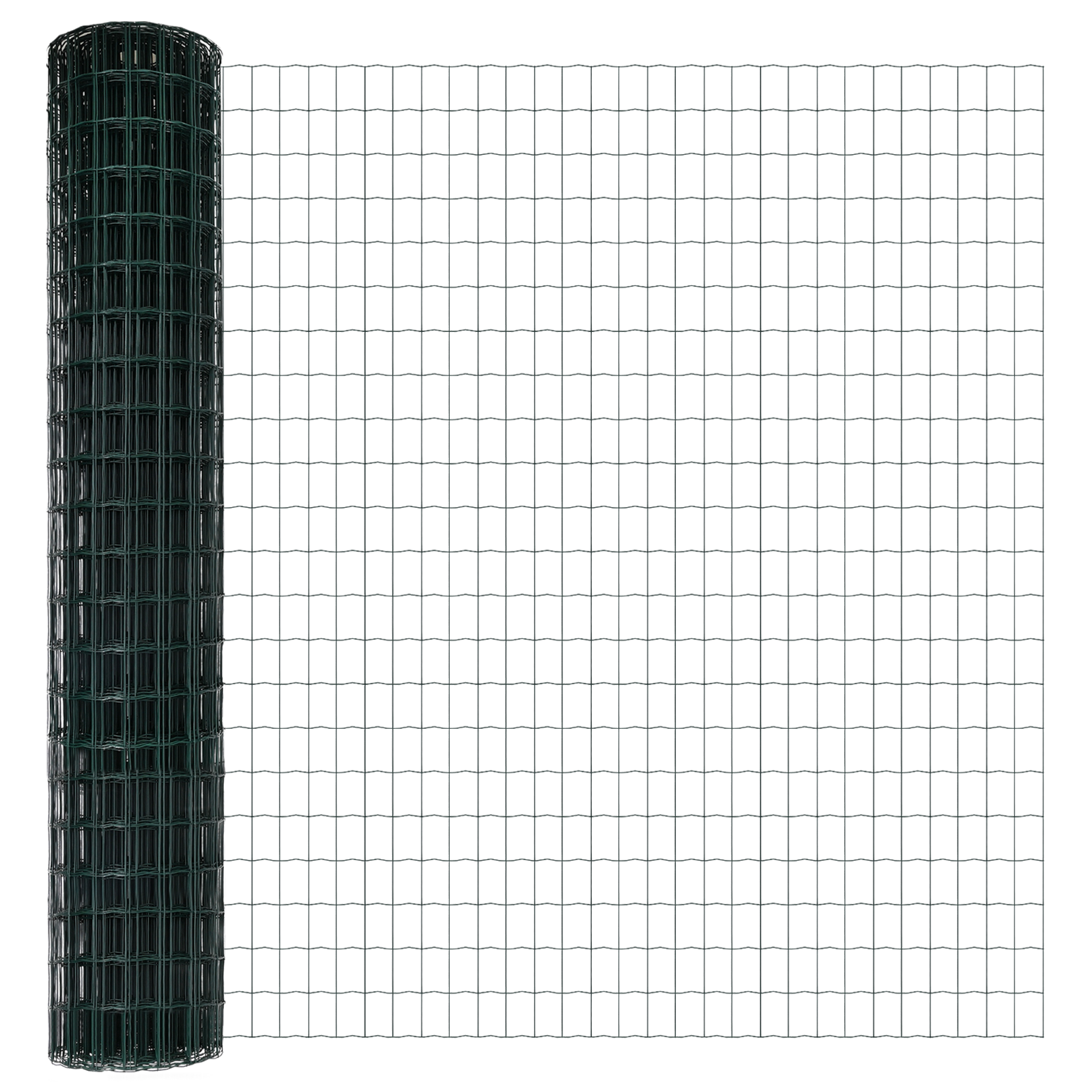 Euro Fence with 7 Posts 1.6x10 m Galvanised Steel Green - Image 6