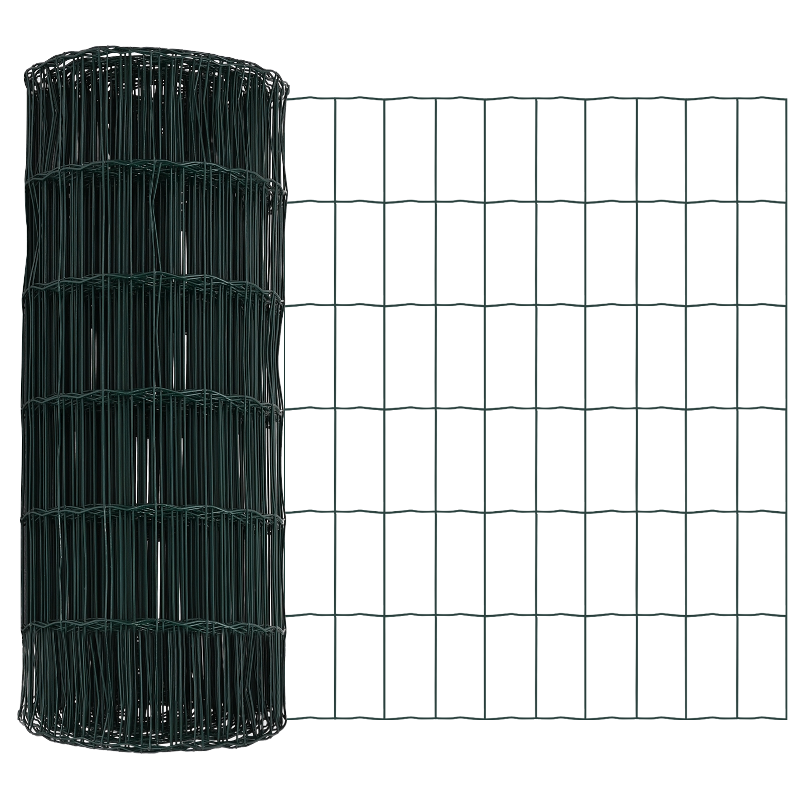 Euro Fence with 7 Posts 0.8x10 m Galvanised Steel Green - Image 6