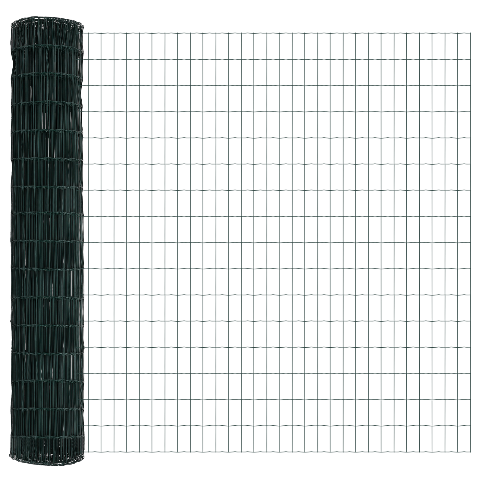 Euro Fence with 7 Posts 1.5x10 m Galvanised Steel Green - Image 6