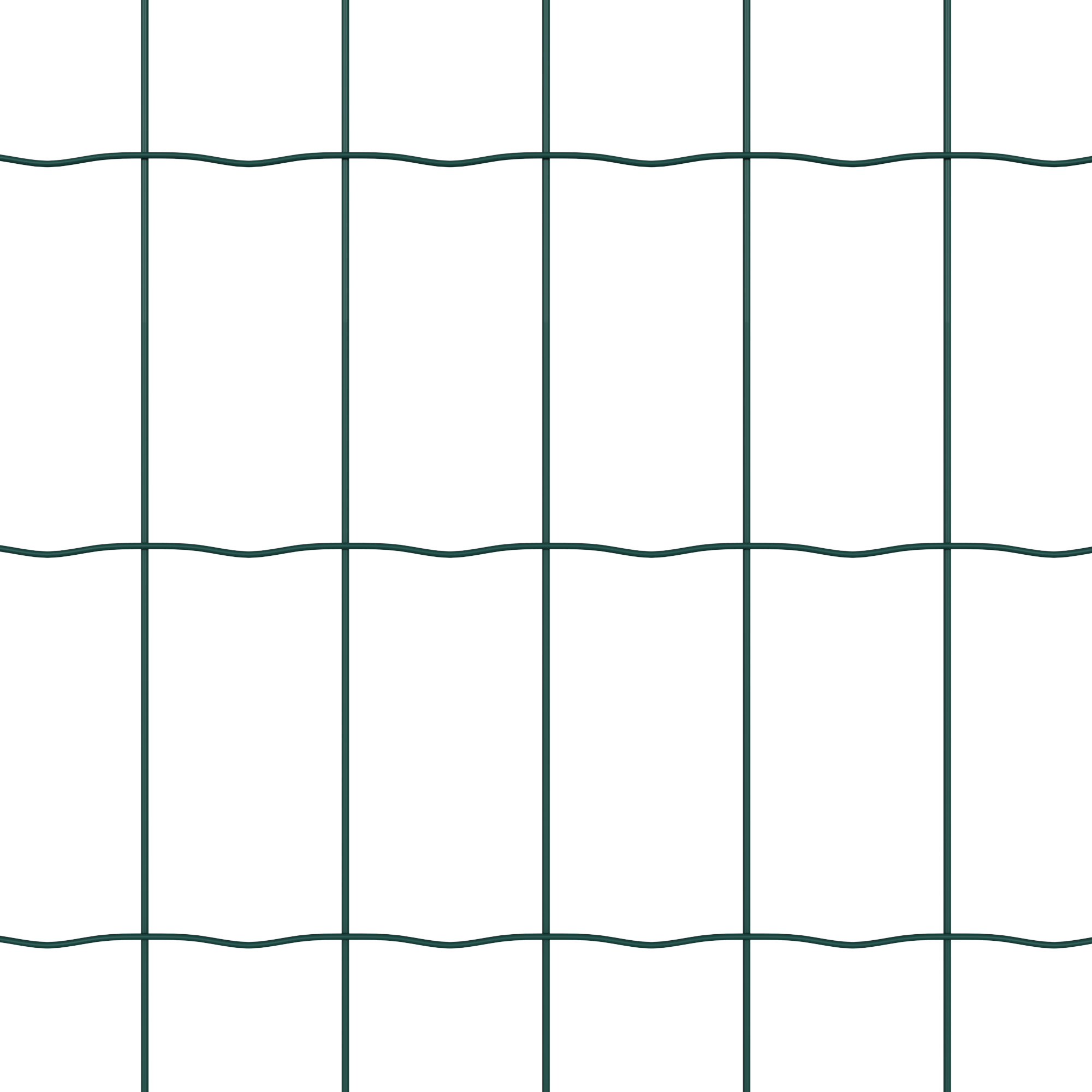 Euro Fence with 7 Posts 1.6x10 m Galvanised Steel Green - Image 8