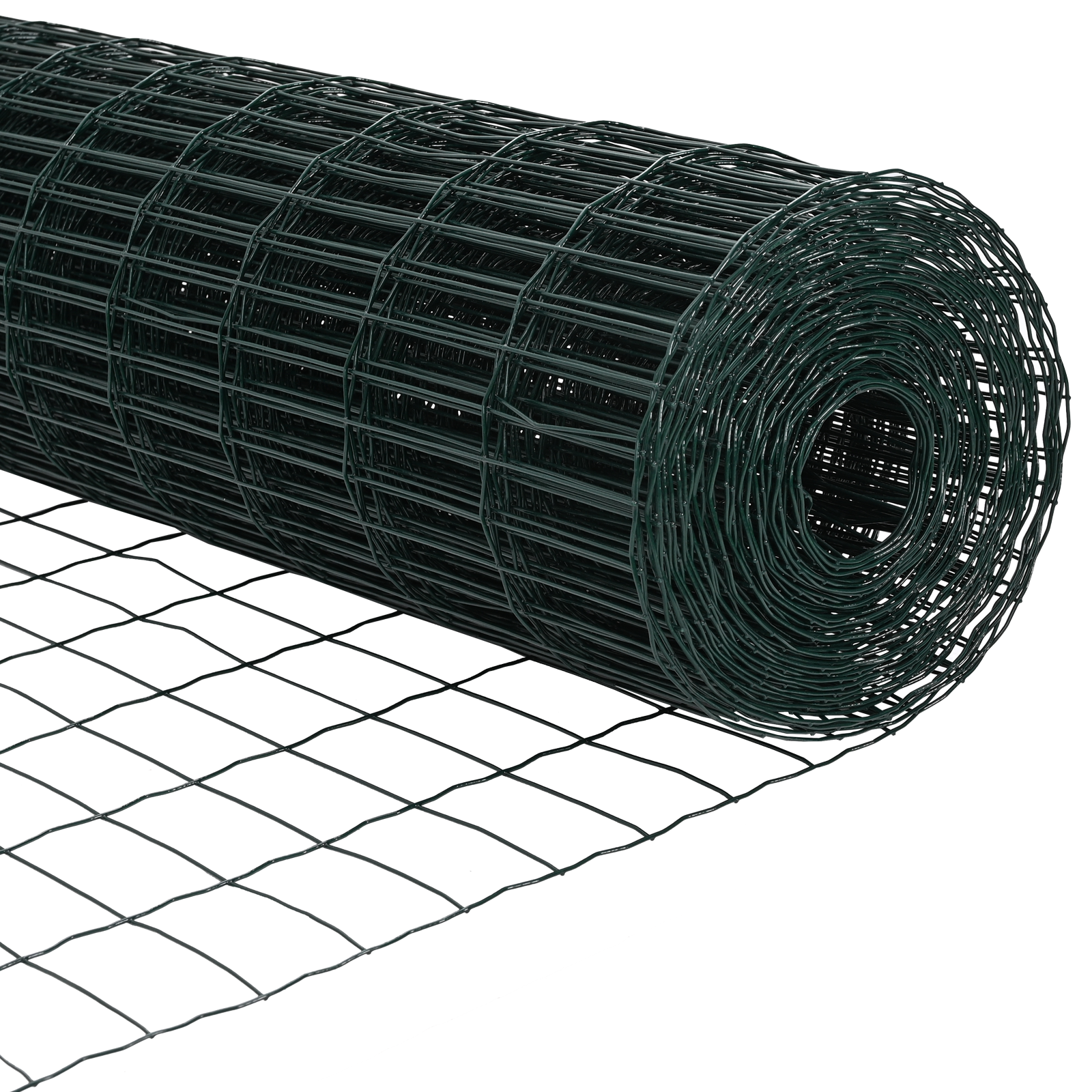 Euro Fence with 7 Posts 1.6x10 m Galvanised Steel Green - Image 9