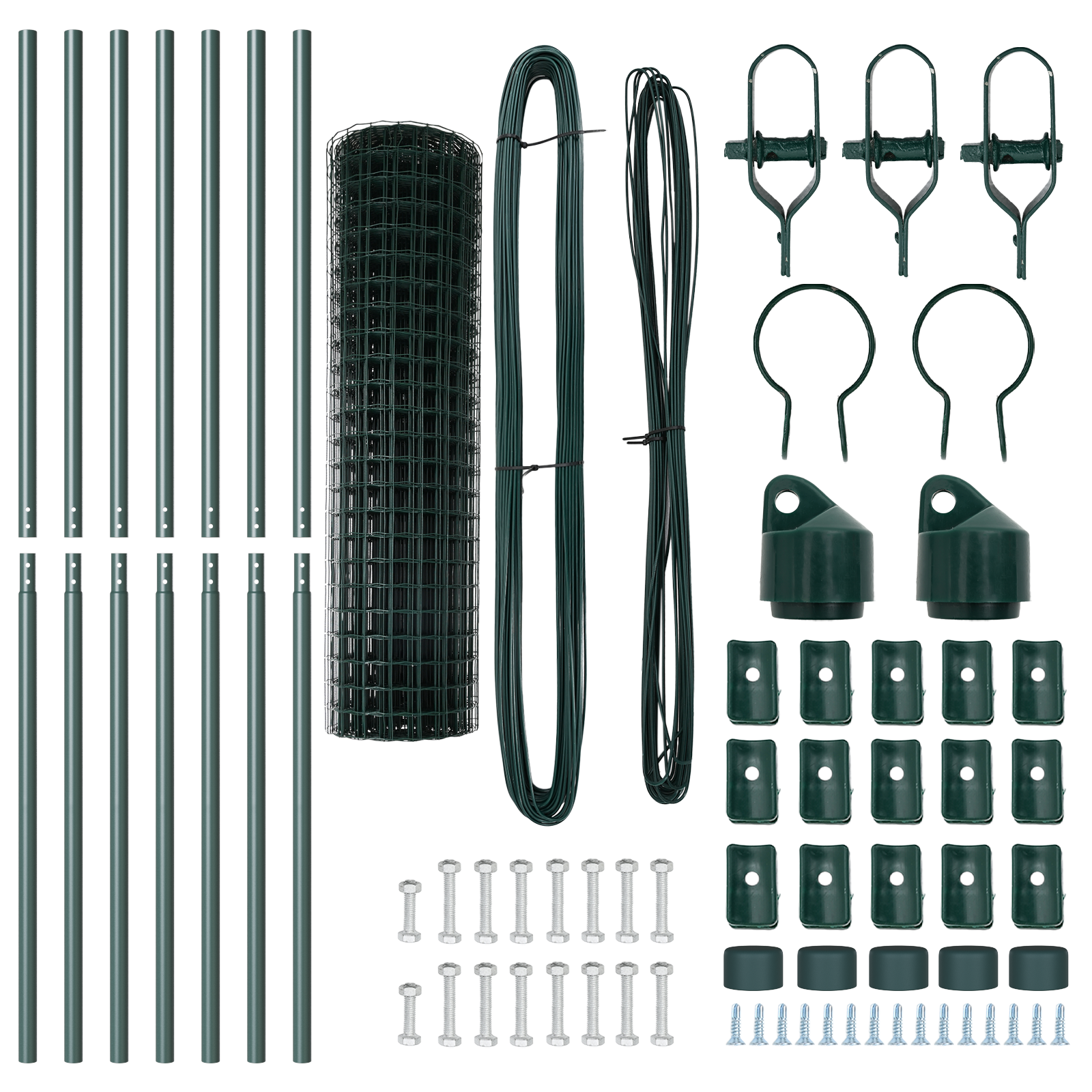 Euro Fence Set of 2 Green Powder-Coated Steel 10 x 1.0 m - Image 5