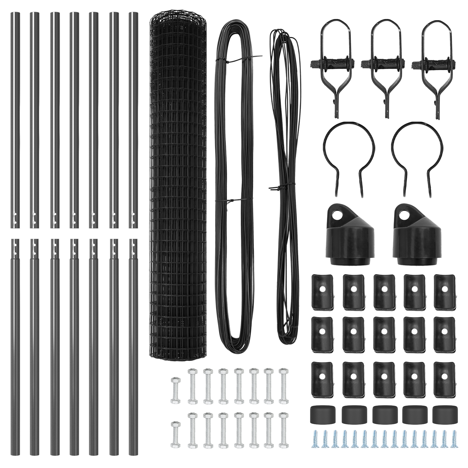 Euro Fence with 7 Posts 1.6x10 m Galvanised Steel Grey - Image 5