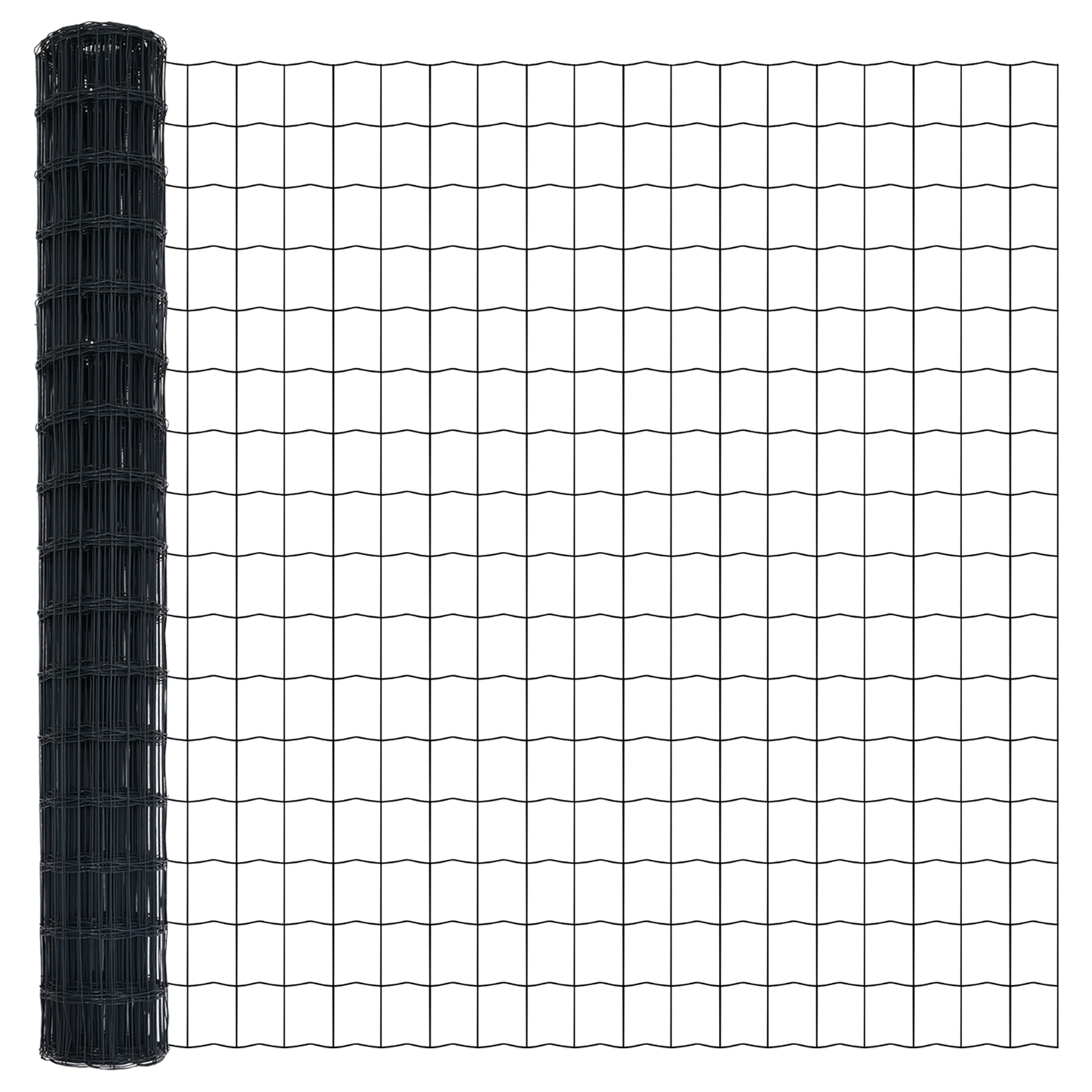 Euro Fence with 7 Posts 1.6x10 m Galvanised Steel Grey - Image 6