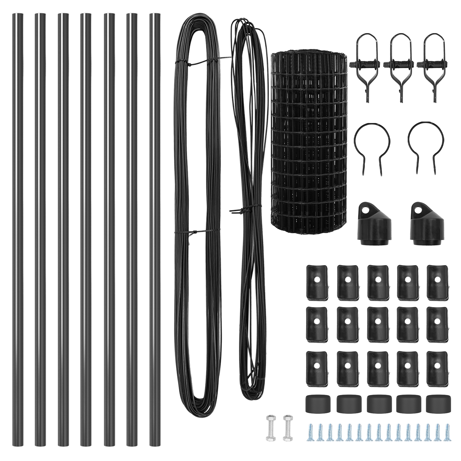 Grey Fence Set of 2 Grey Metal Large Durable Grey Fence - Image 5