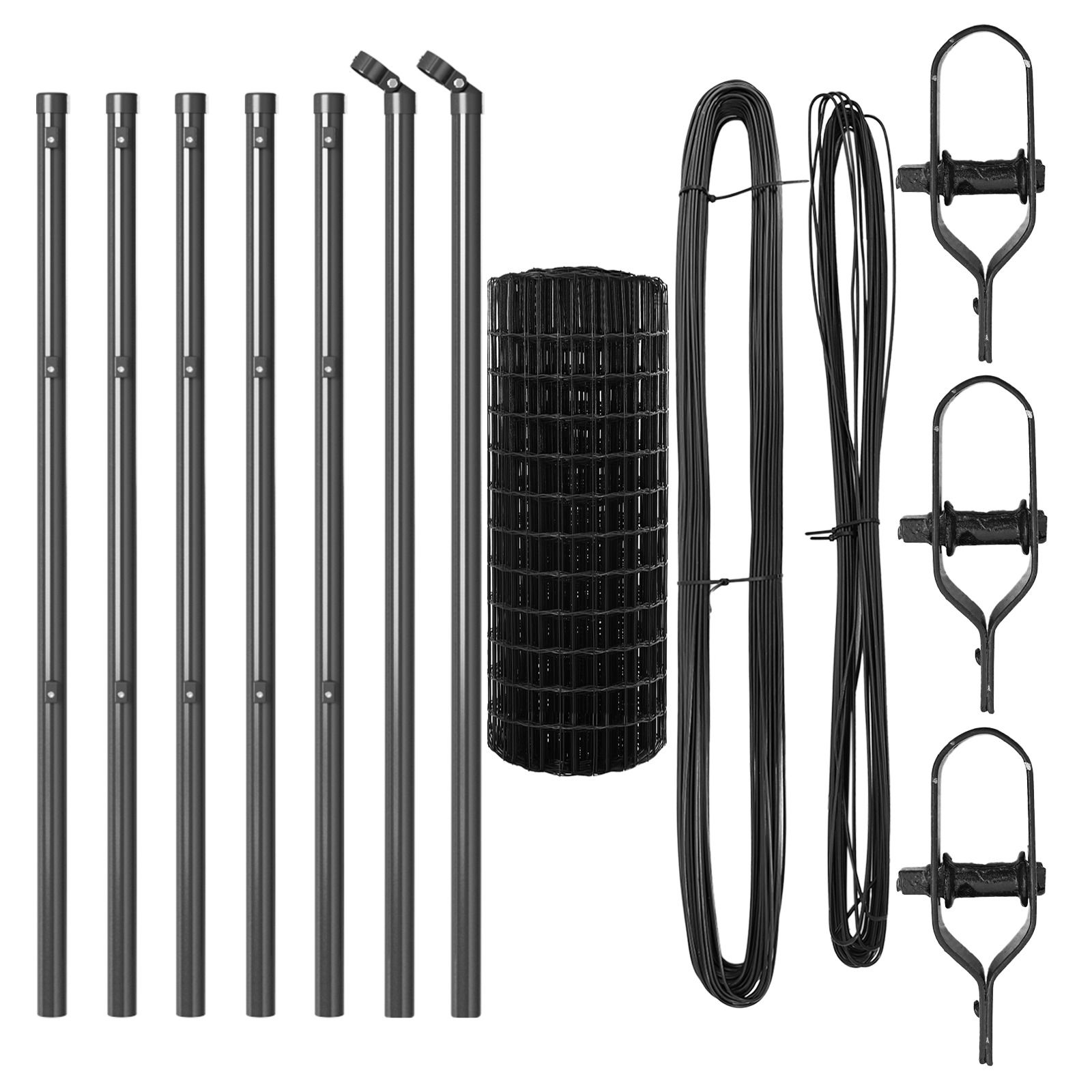 Euro Fence with 13 Posts 0.8x25 m Galvanised Steel Grey - Image 4