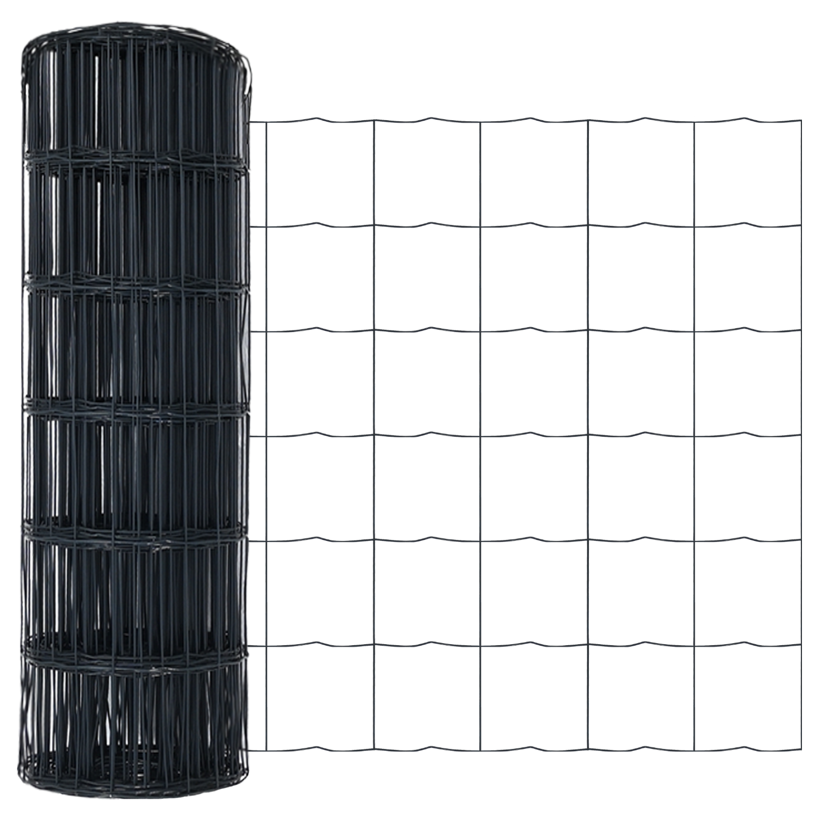 Euro Fence with 13 Posts 0.4x25 m Galvanised Steel Grey - Image 6