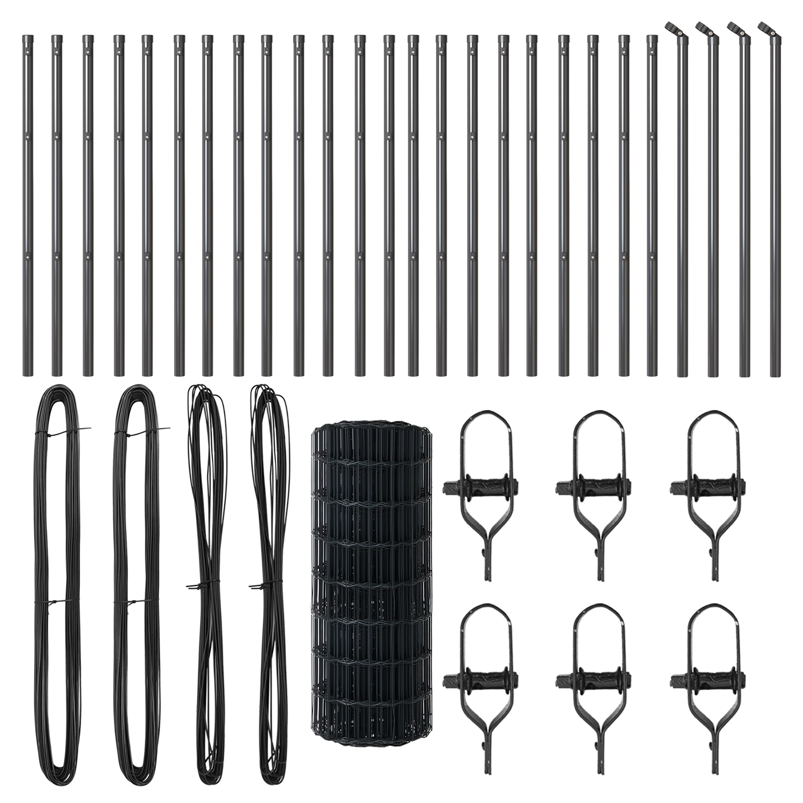 Euro Fence with 13 Posts 0.6x50 m Galvanised Steel Grey - Image 4