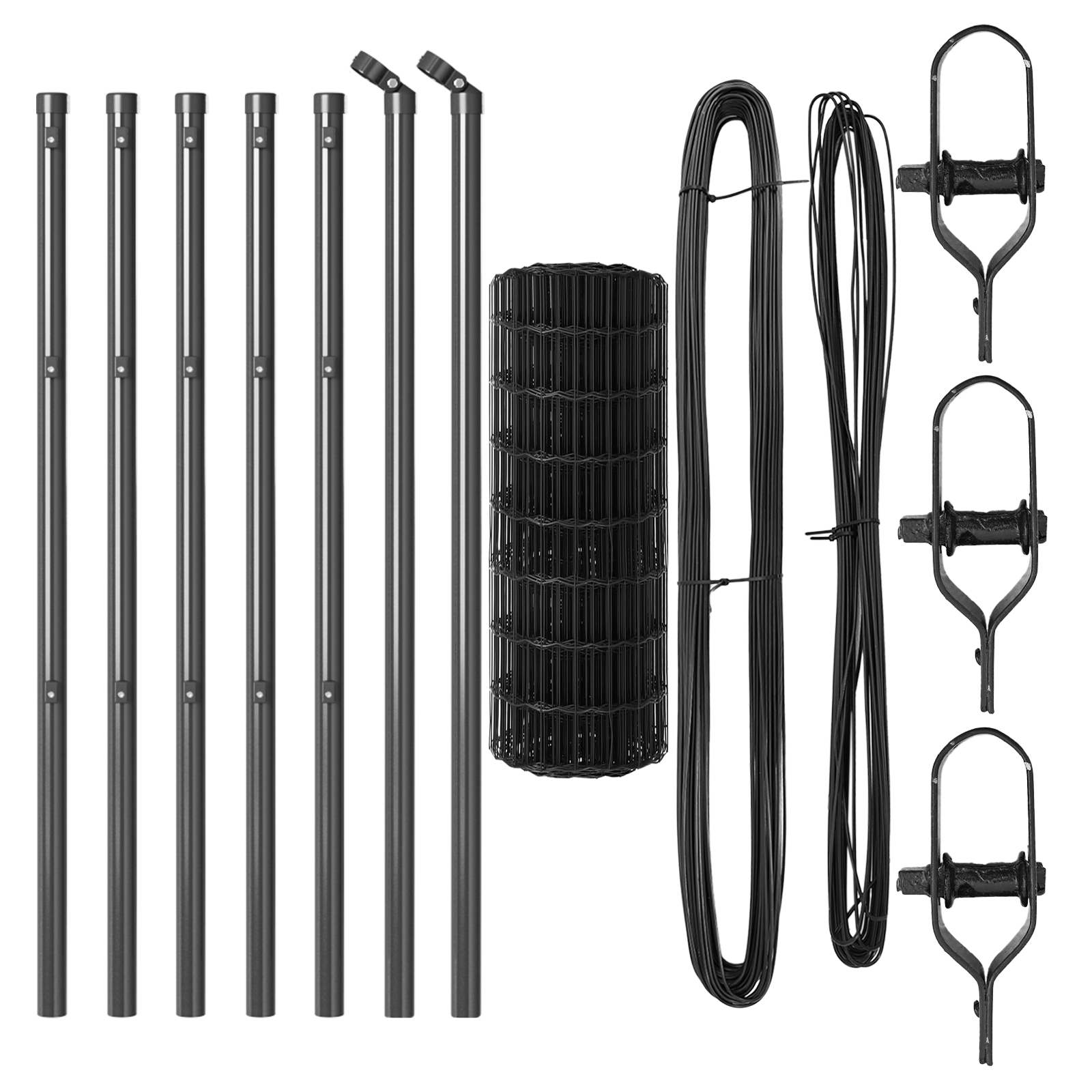 Euro Fence with 13 Posts 0.4x25 m Galvanised Steel Grey - Image 4