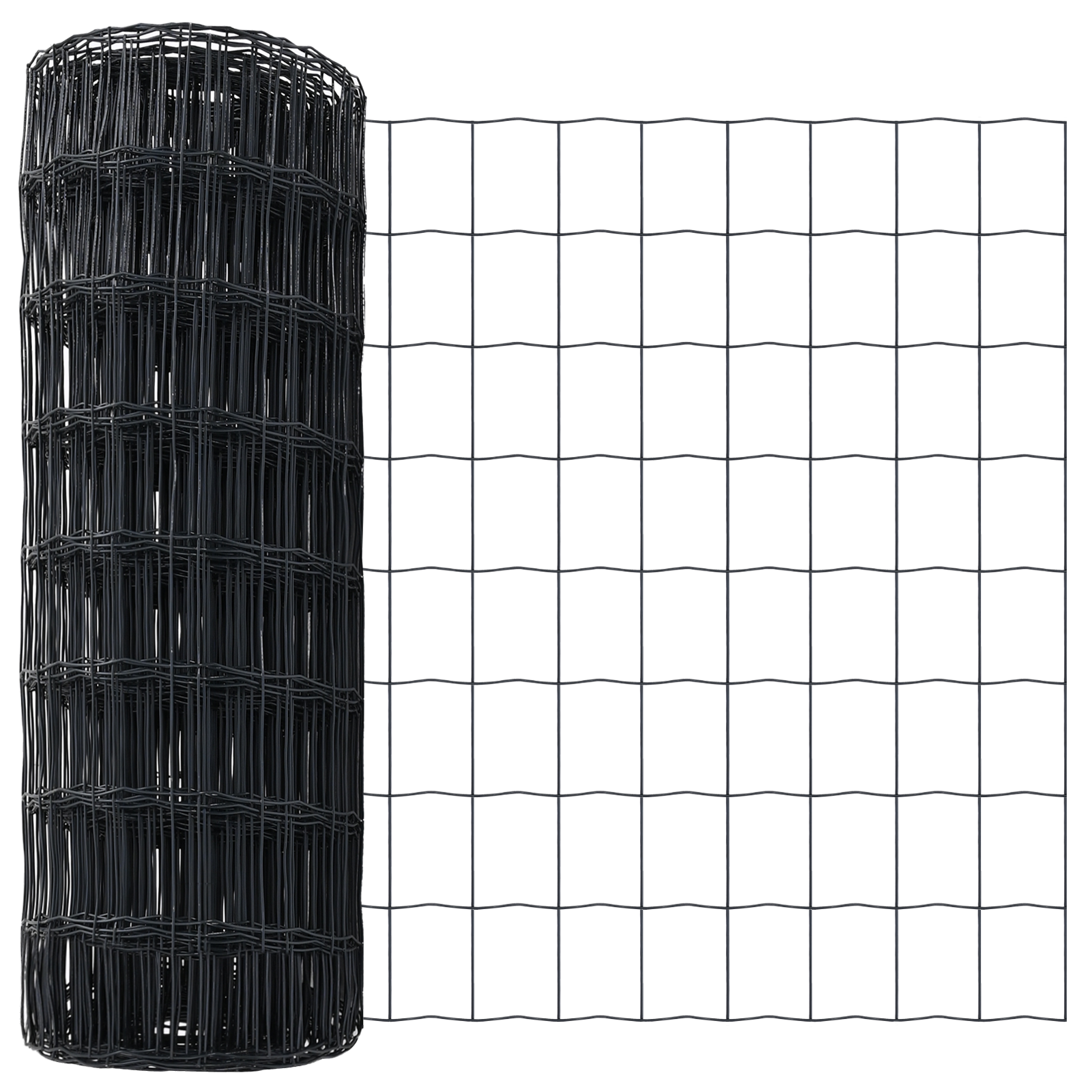 Euro Fence with 13 Posts 0.4x25 m Galvanised Steel Grey - Image 6