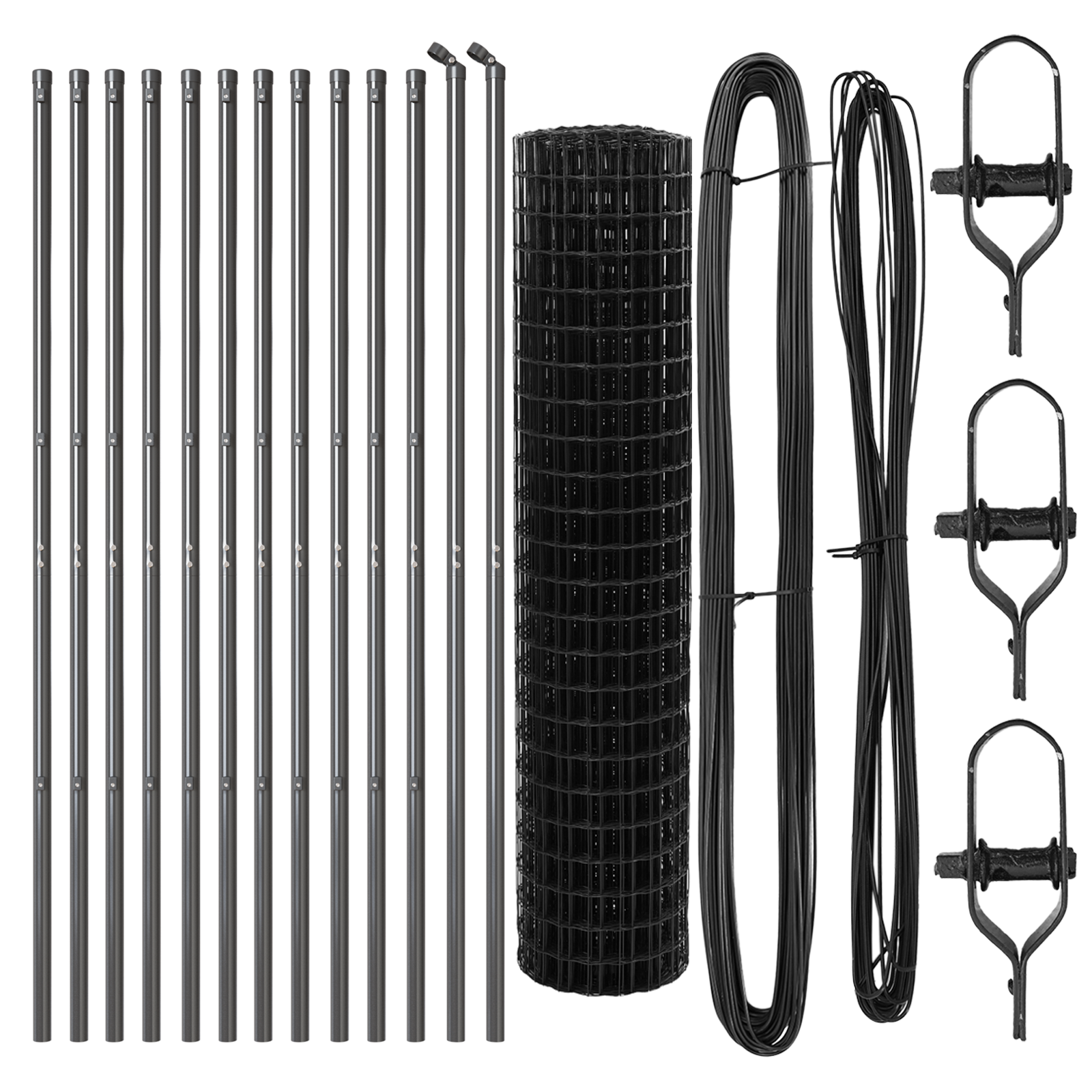 Euro Fence Set of 2 Grey Steel 25 x 1 m Durable Euro Fence - Image 4