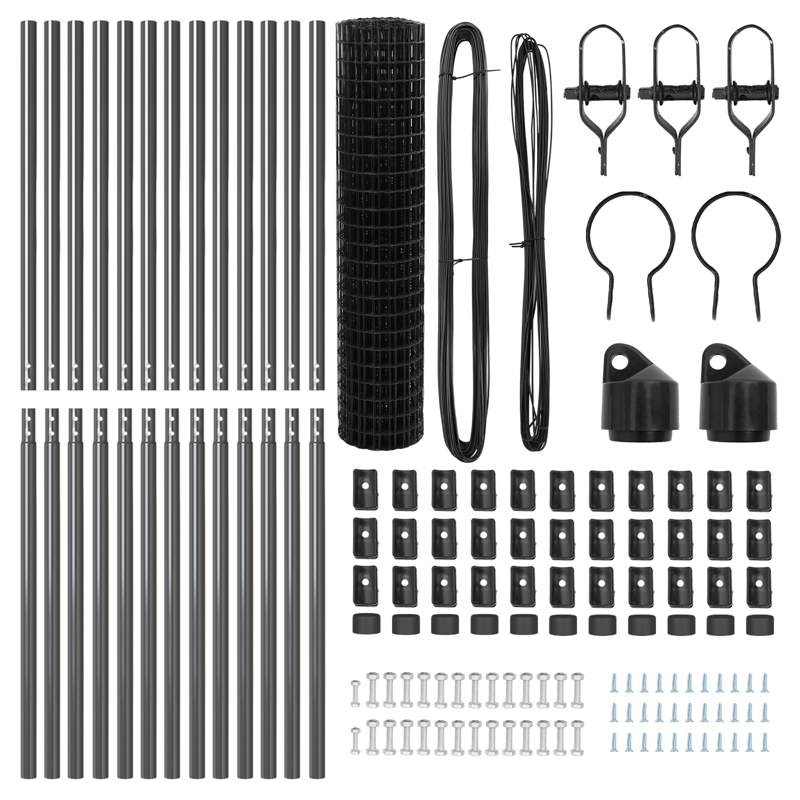 Euro Fence Set of 2 Grey Steel 25 x 1 m Durable Euro Fence - Image 5