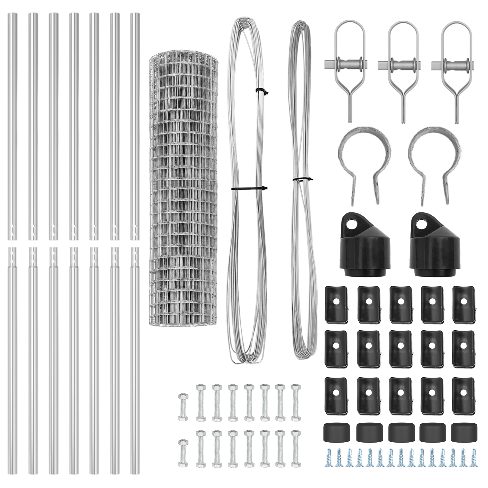 Euro Fence with 7 Posts 1.2x10 m Galvanised Steel - Image 5