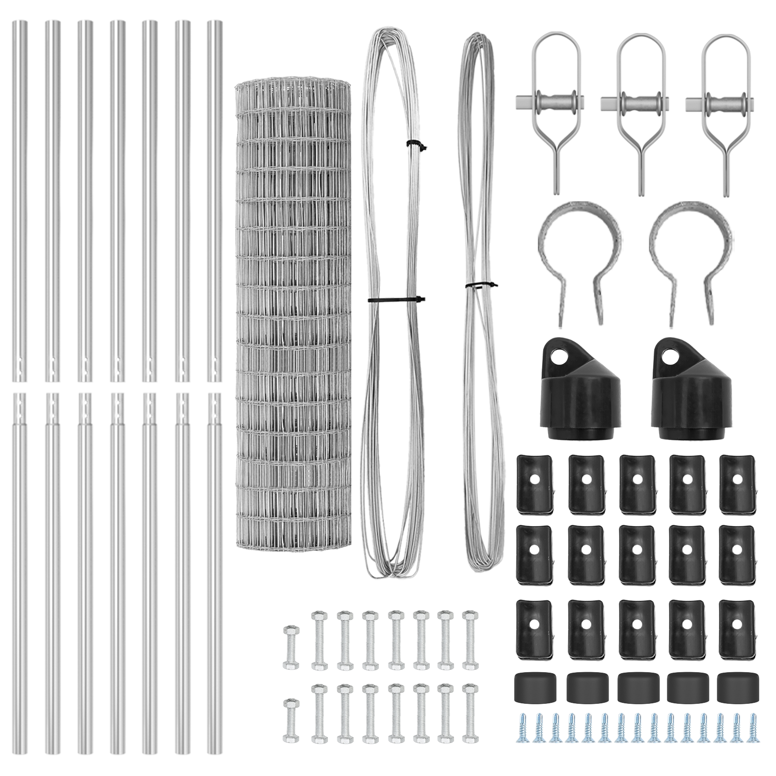 Euro Fence with 7 Posts 1.2x10 m Galvanised Steel - Image 5