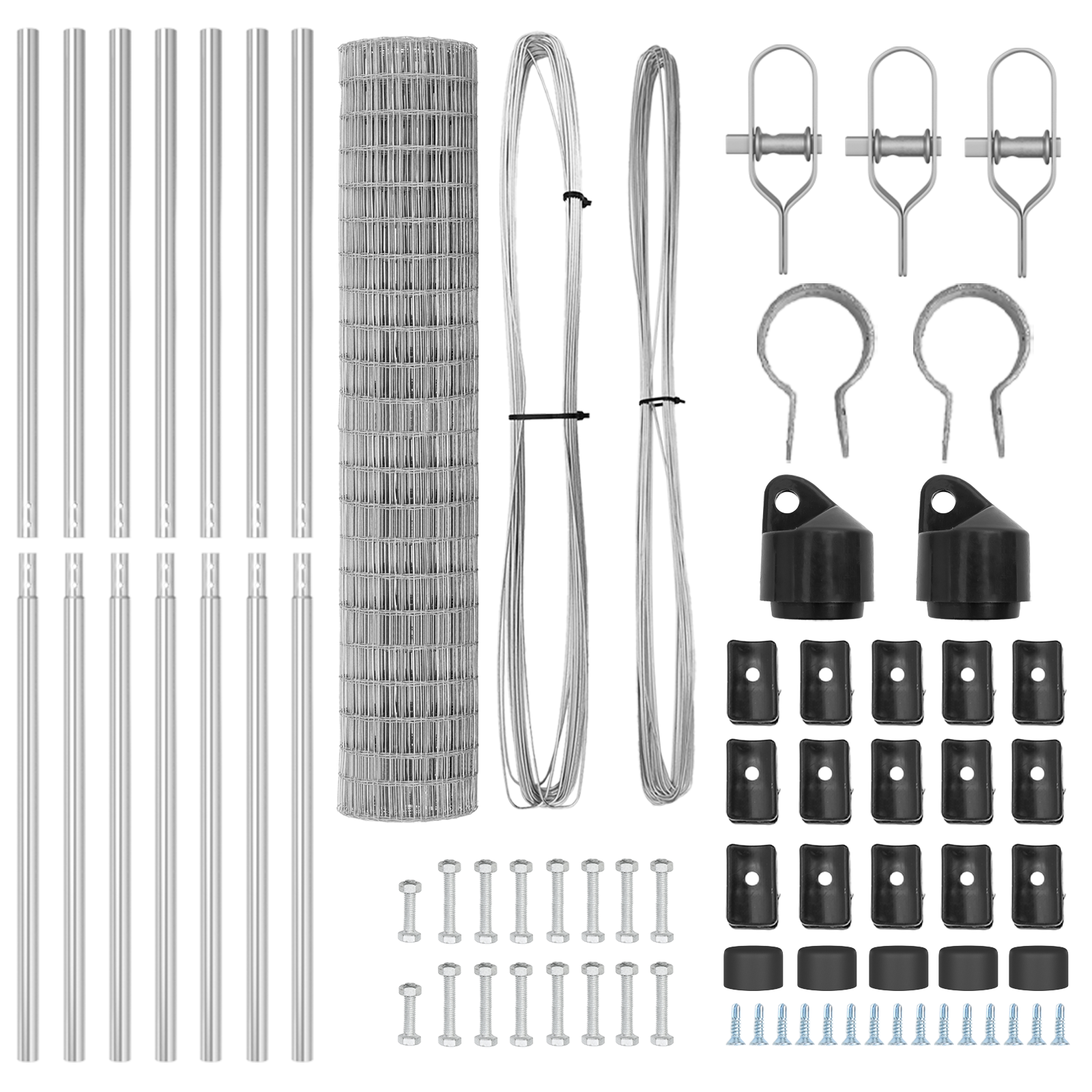 Euro Fence with 7 Posts 1.6x10 m Galvanised Steel - Image 5