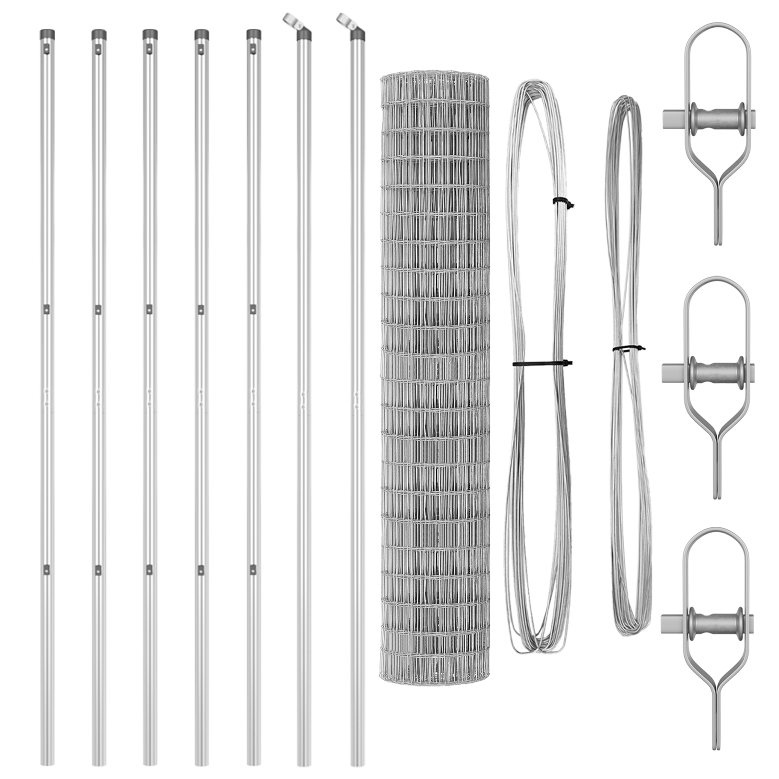 Euro Fence with 7 Posts 1.6x10 m Galvanised Steel - Image 4