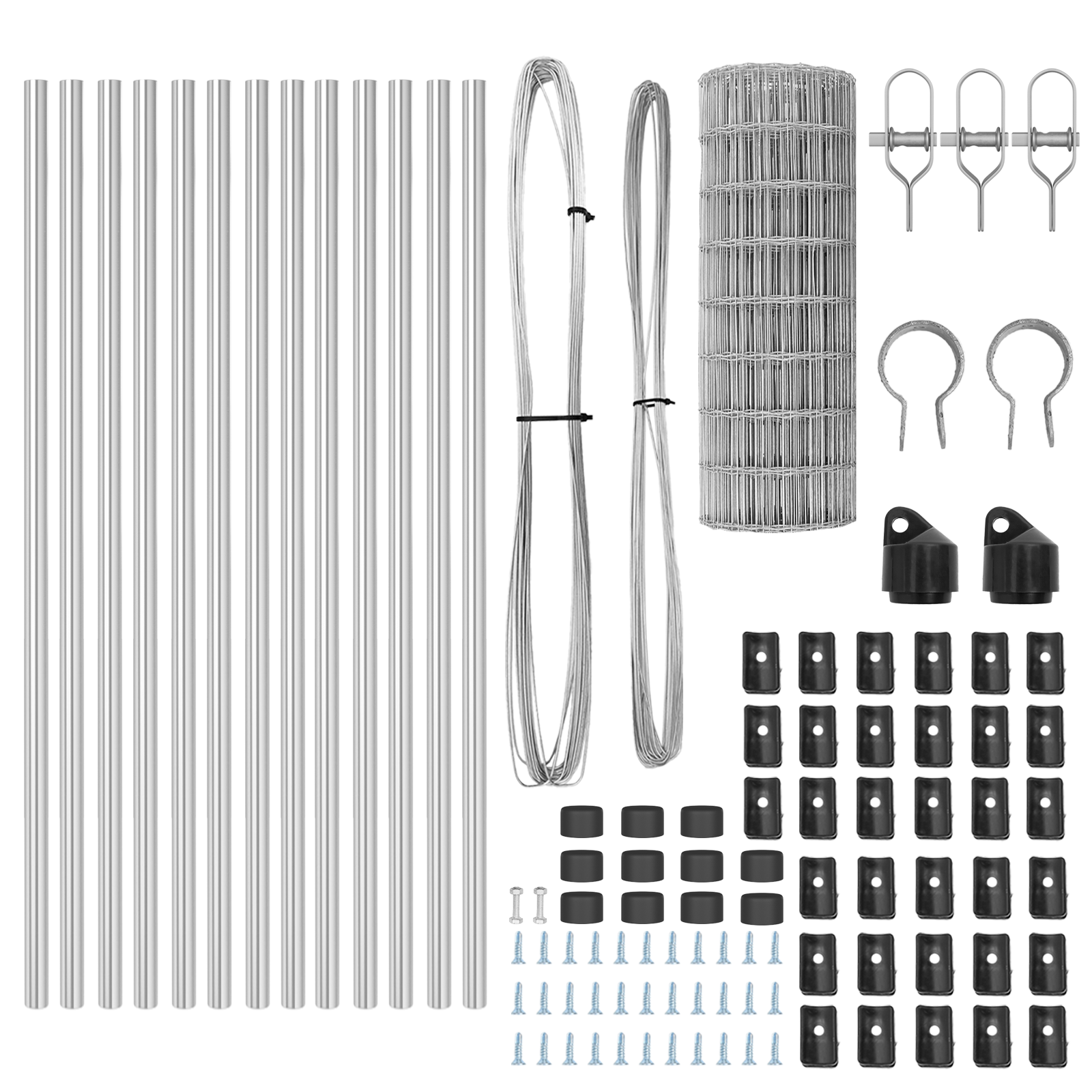 Euro Fence with 13 Posts 0.6x25 m Galvanised Steel - Image 5