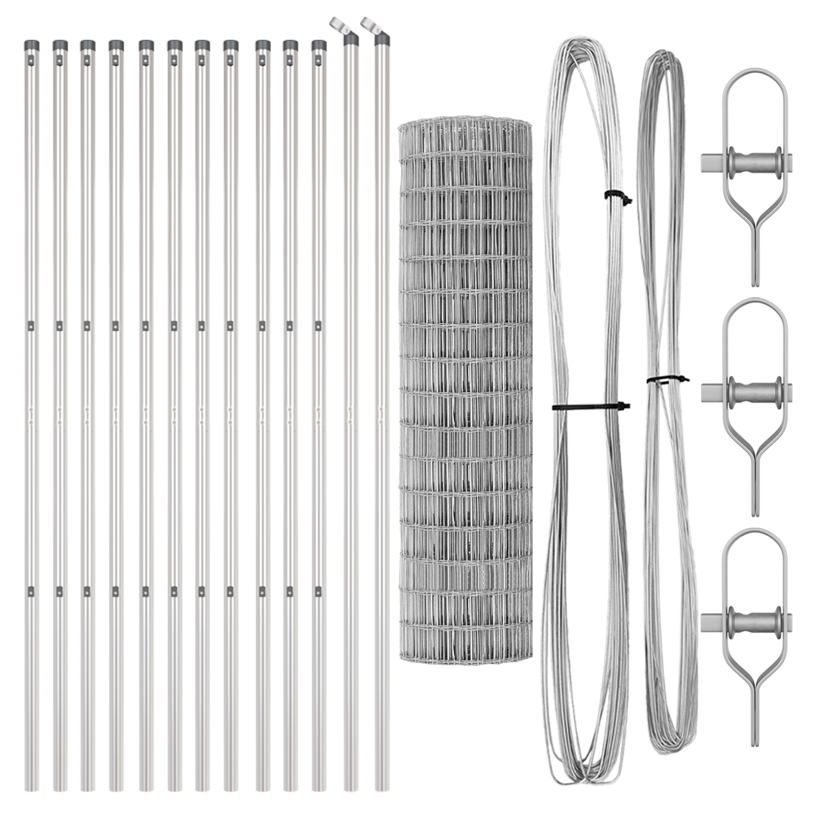 Euro Fence with 13 Posts 1.2x25 m Galvanised Steel - Image 4