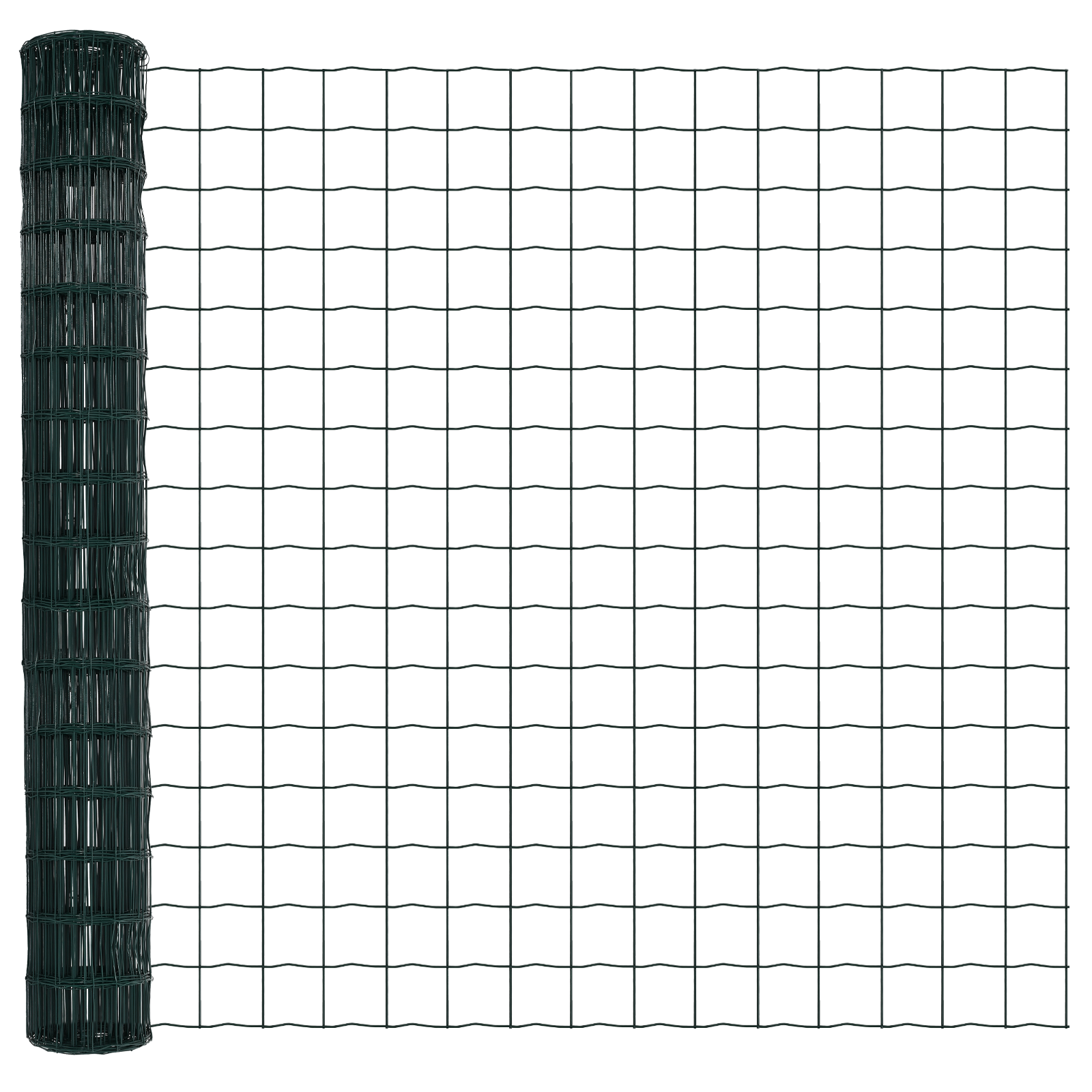 Euro Fence with 7 Spike Posts 1.5x10 m Galvanised Steel Green - Image 6