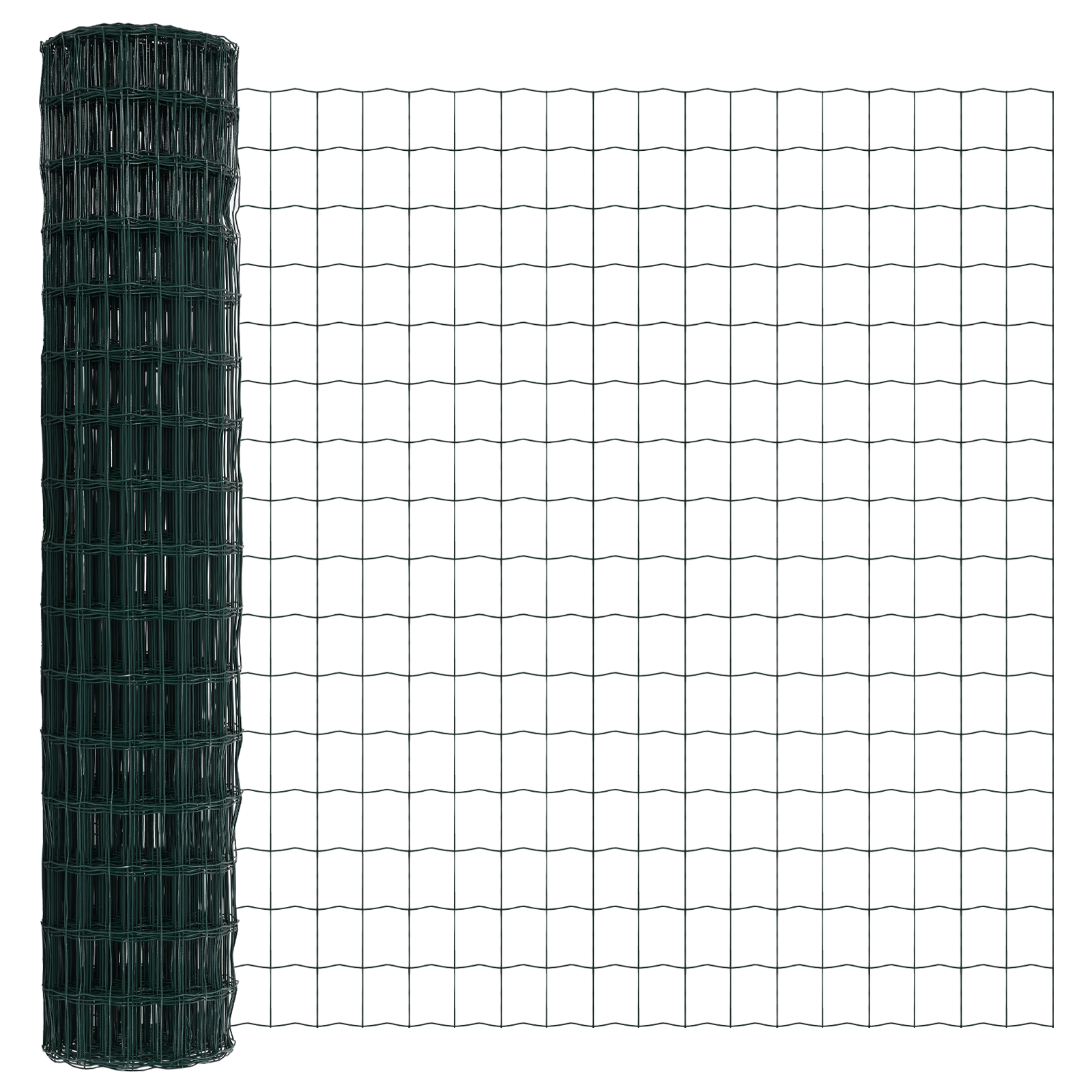 Euro Fence with 7 Spike Posts 1.6x10 m Galvanised Steel Green - Image 6