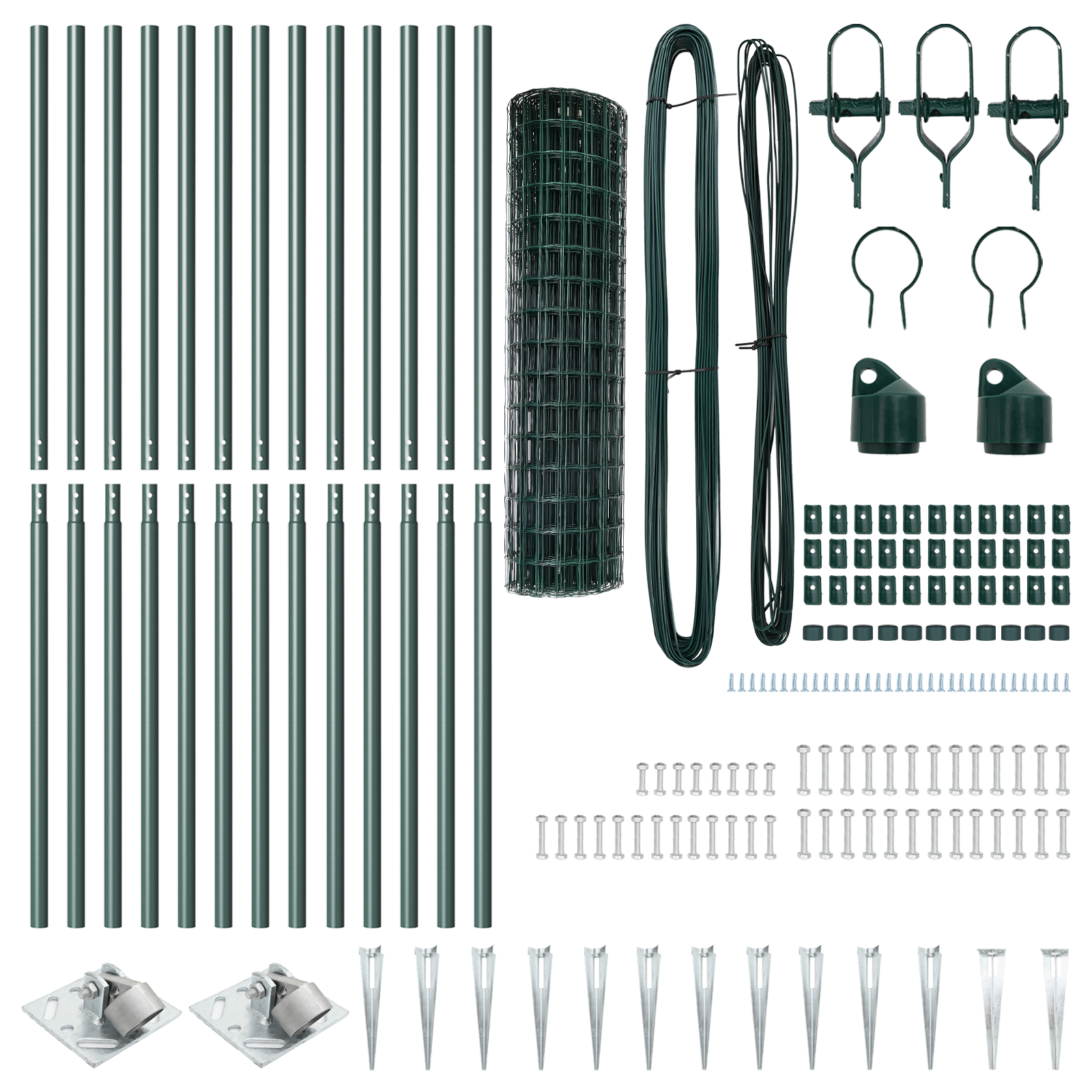 Euro Fence Set of 2 Green Metal 25 x 1.0 m Expandable - Image 5