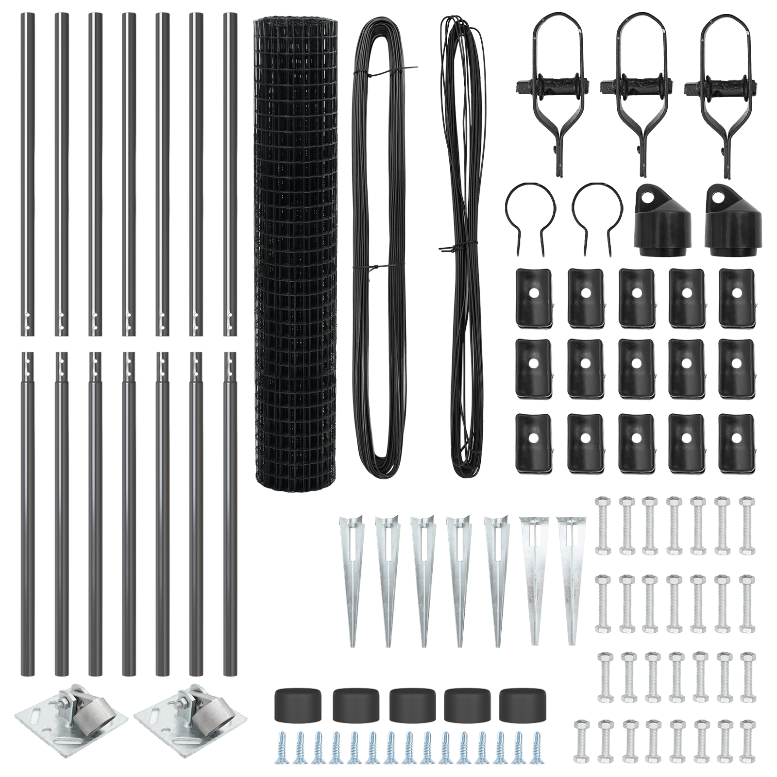 Euro Fence with 7 Spike Posts 1.5x10 m Galvanised Steel Grey - Image 5