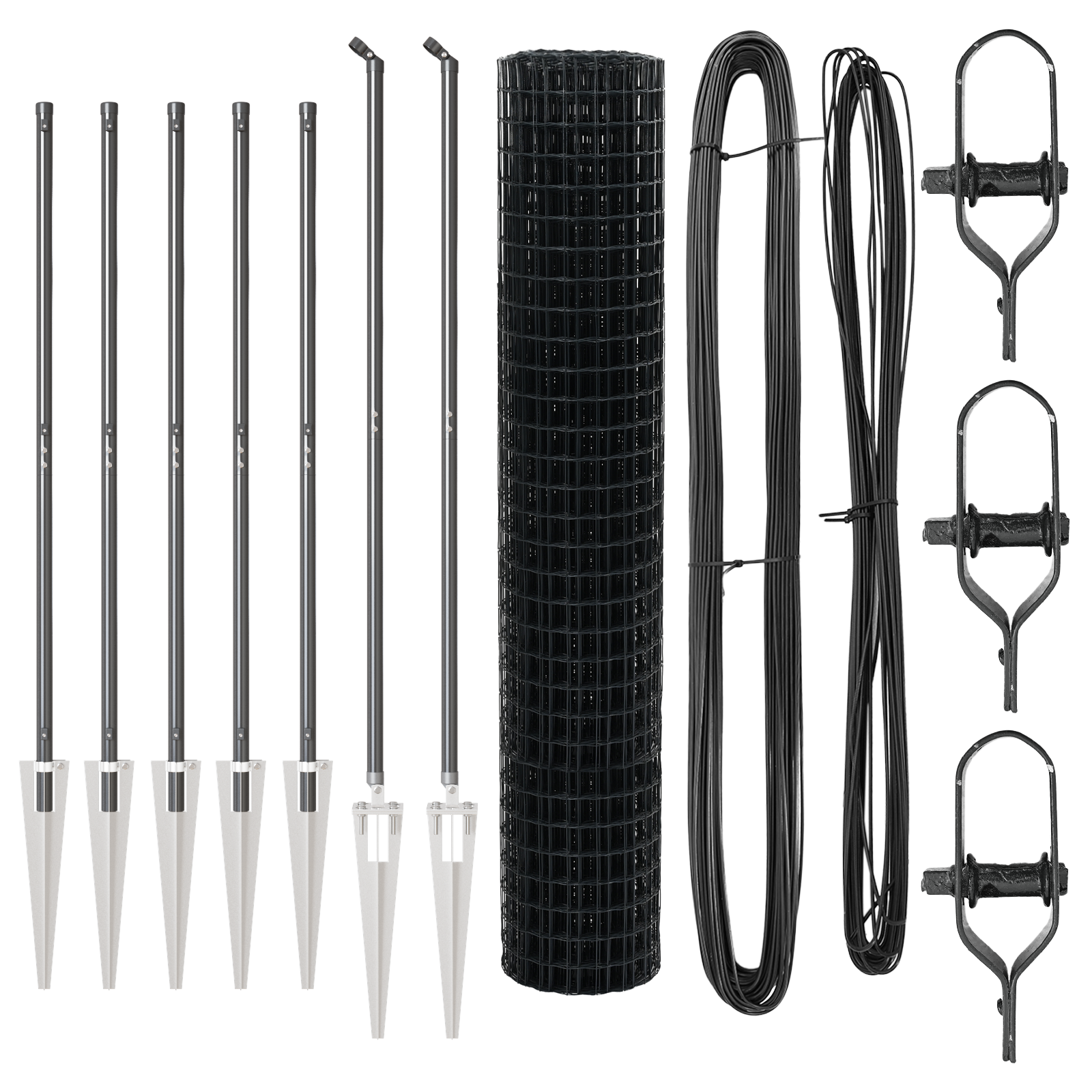 Euro Fence with 7 Spike Posts 1.6x10 m Galvanised Steel Grey - Image 4