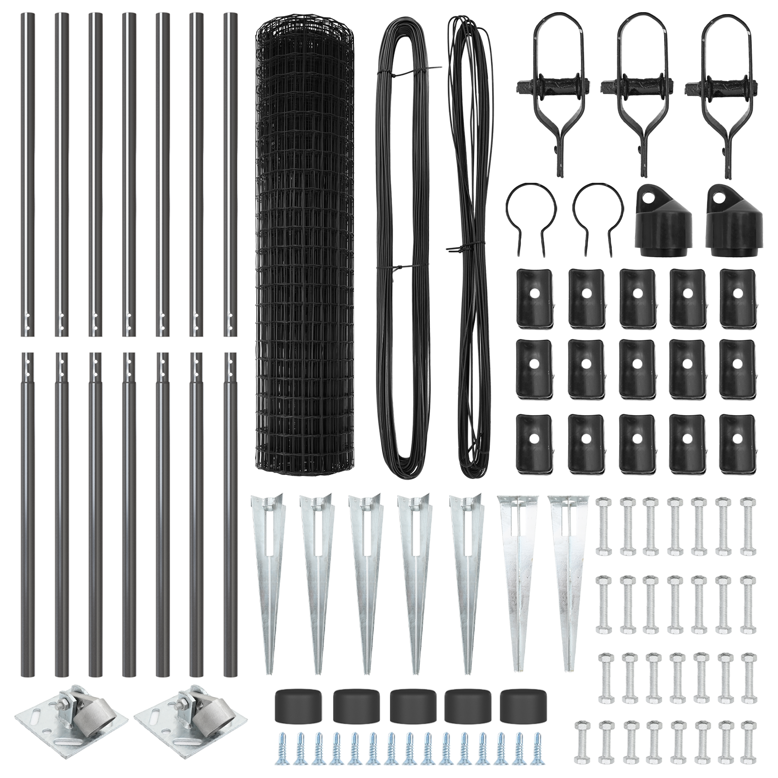 Euro Fence with 7 Spike Posts 1.2x10 m Galvanised Steel Grey - Image 5