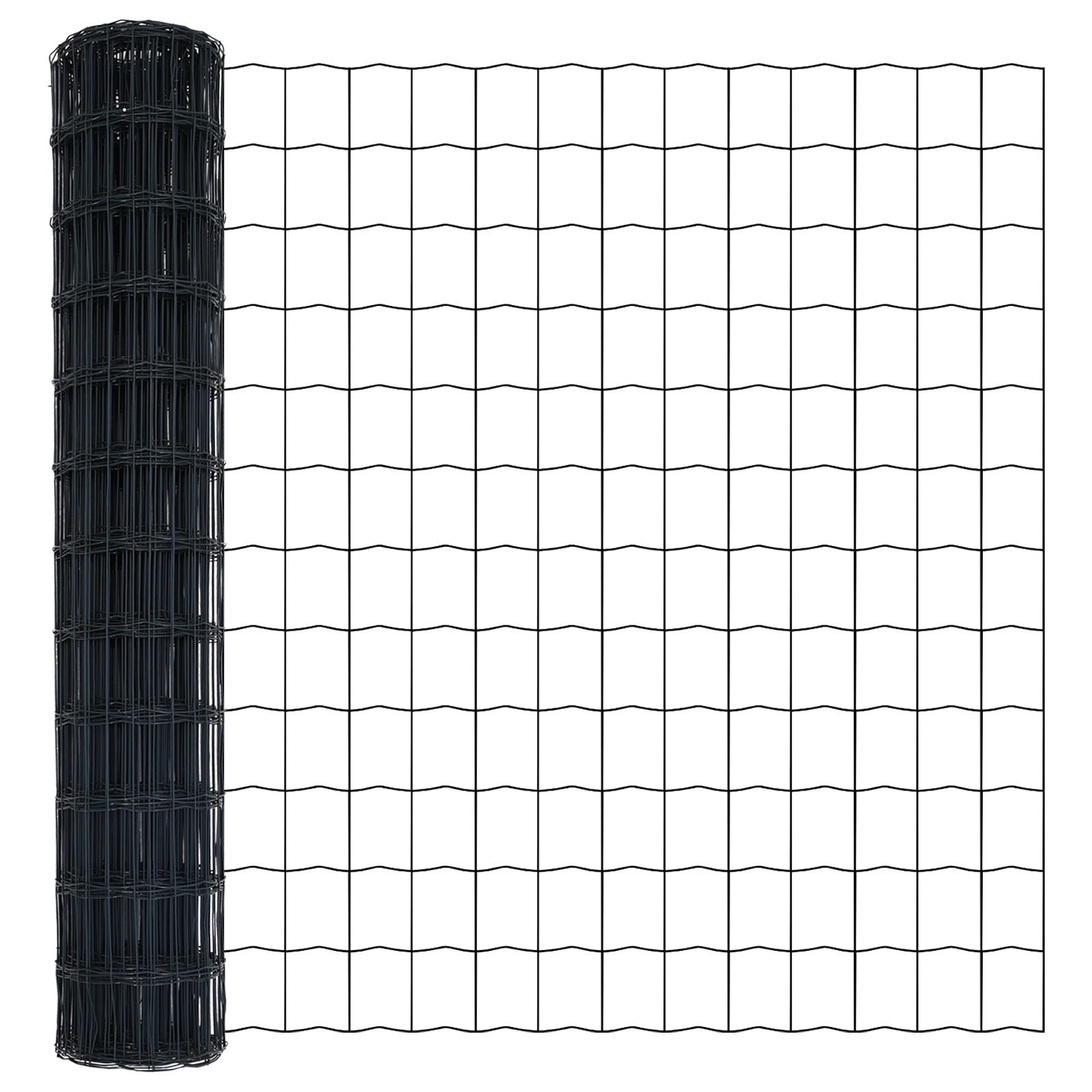 Euro Fence with 7 Spike Posts 1.4x10 m Galvanised Steel Grey - Image 6
