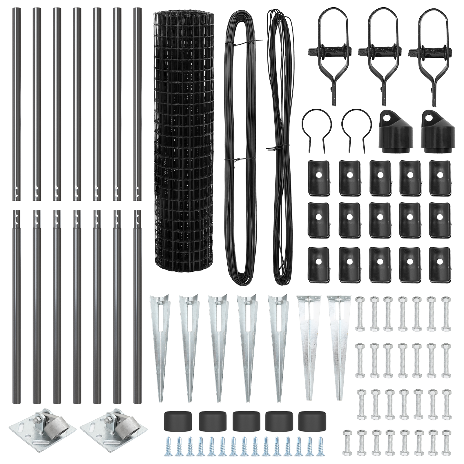 Euro Fence with 7 Spike Posts 1.4x10 m Galvanised Steel Grey - Image 5